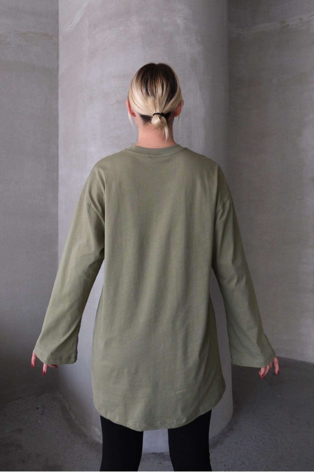 Geniş Kol Oversize 2'li Paket T-Shirt 964 Haki/Bej