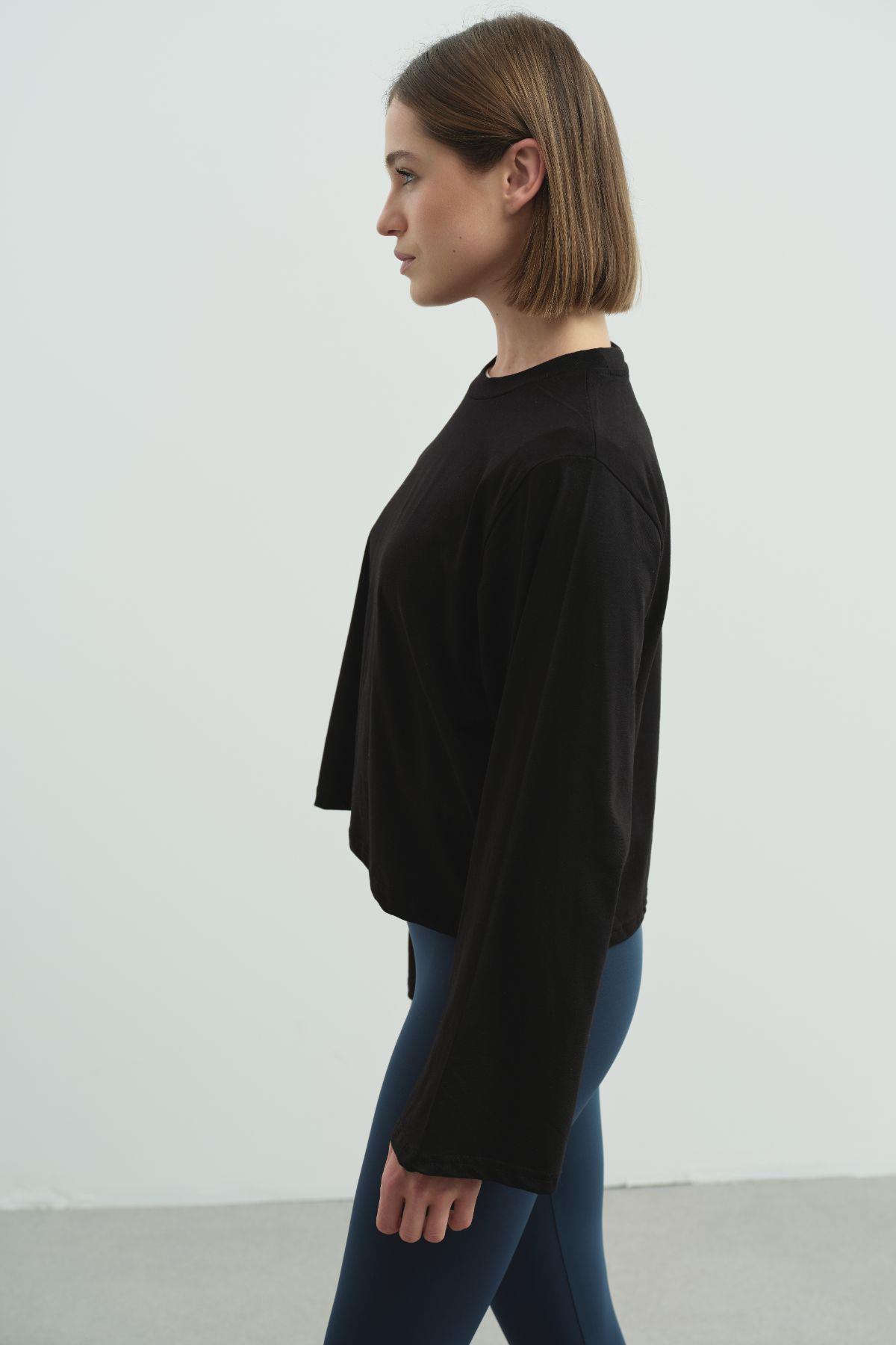 Geniş Kol Oversize 2'li Paket T-Shirt 965 Siyah/Ekru