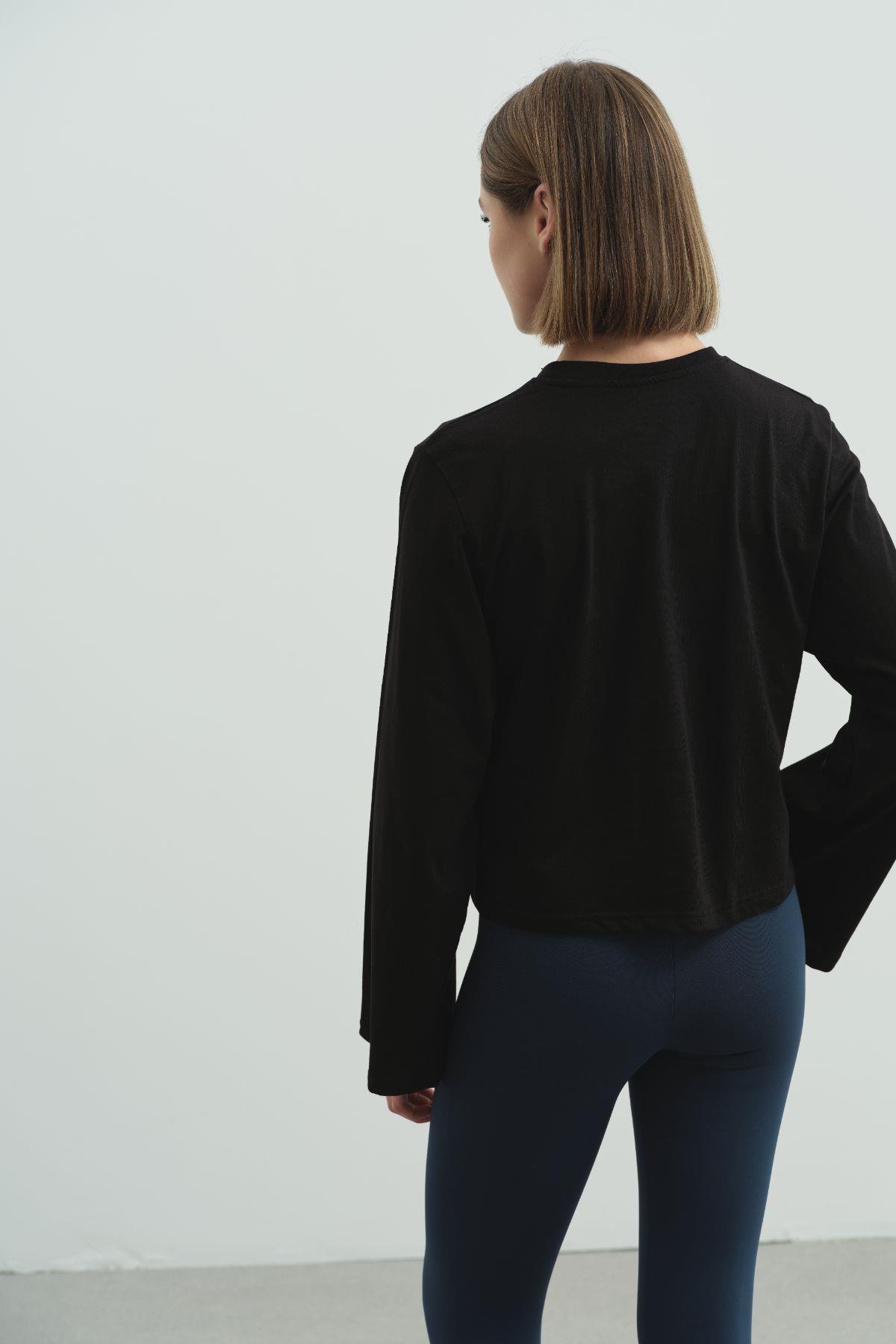 Geniş Kol Oversize 2'li Paket T-Shirt 965 Siyah/Ekru