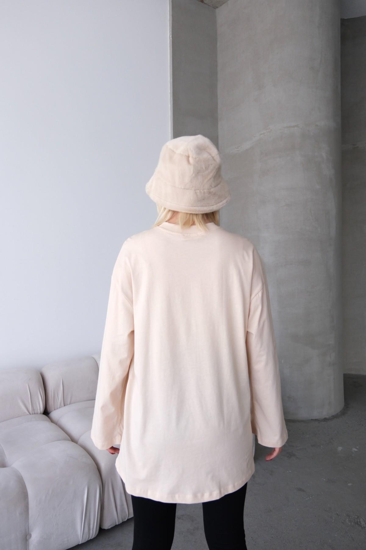 Geniş Kol Oversize 2'li Paket T-Shirt 964 Haki/Bej