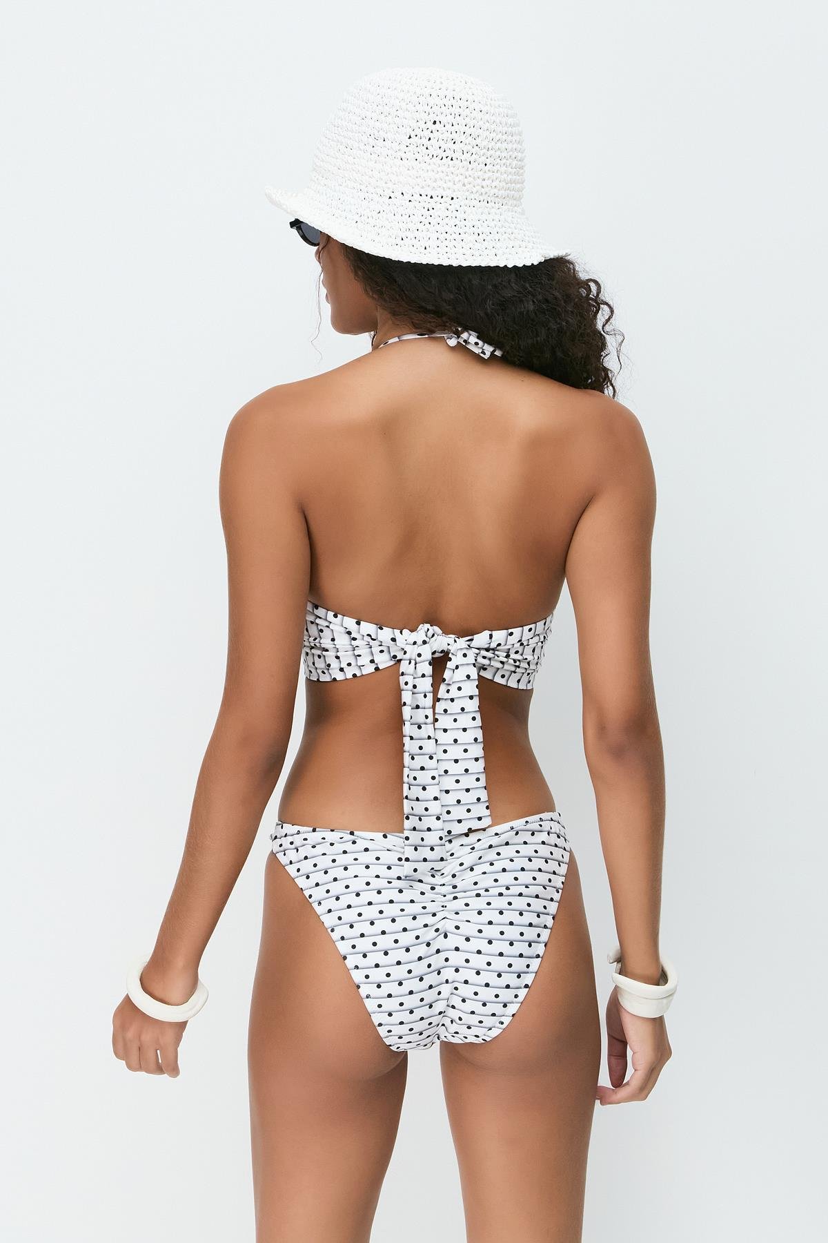 Halka Detay Üçgen Bikini Takım 3278 Siyah