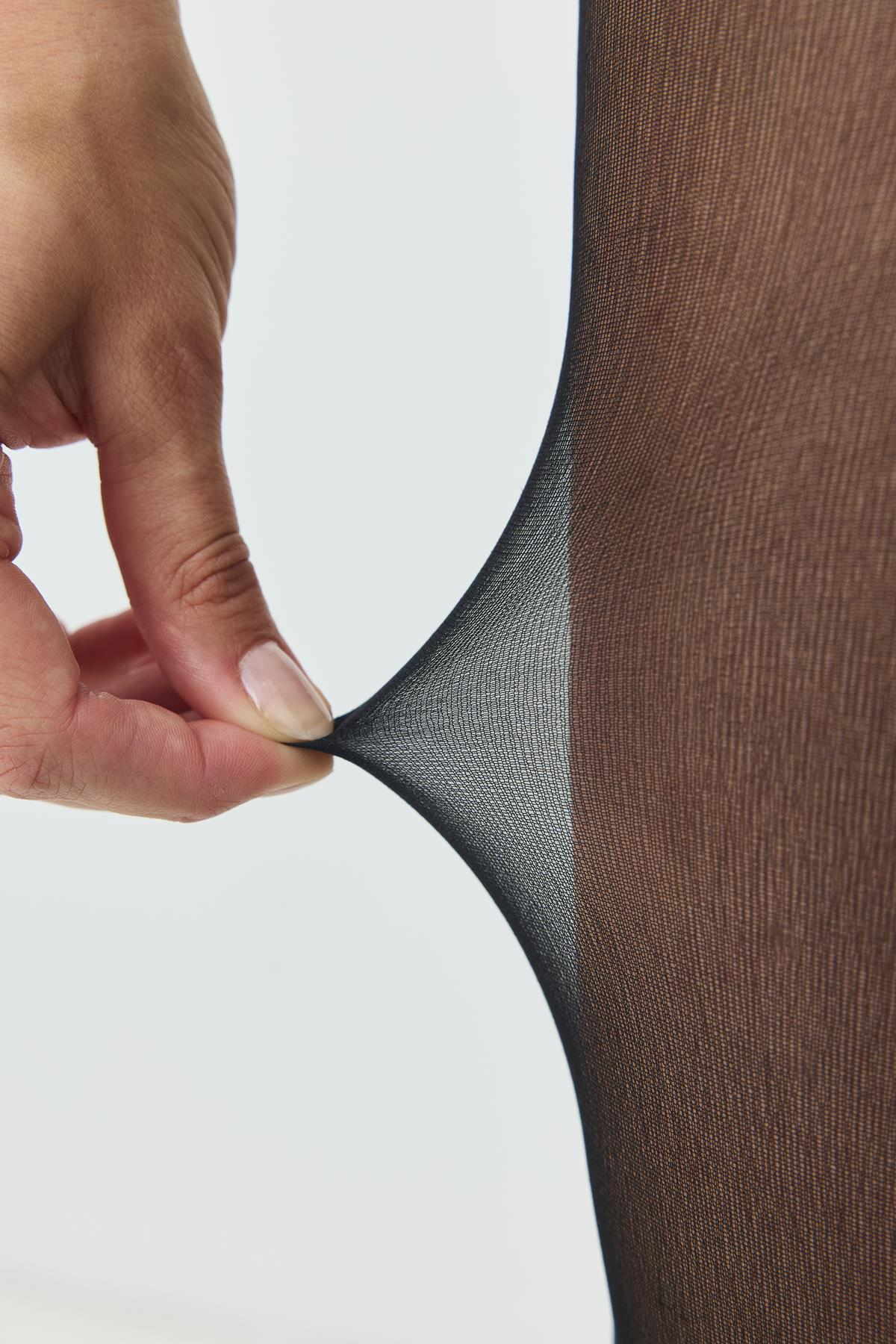 İnce 40 Opak 2'li Külotlu Çorap Kahve/Siyah