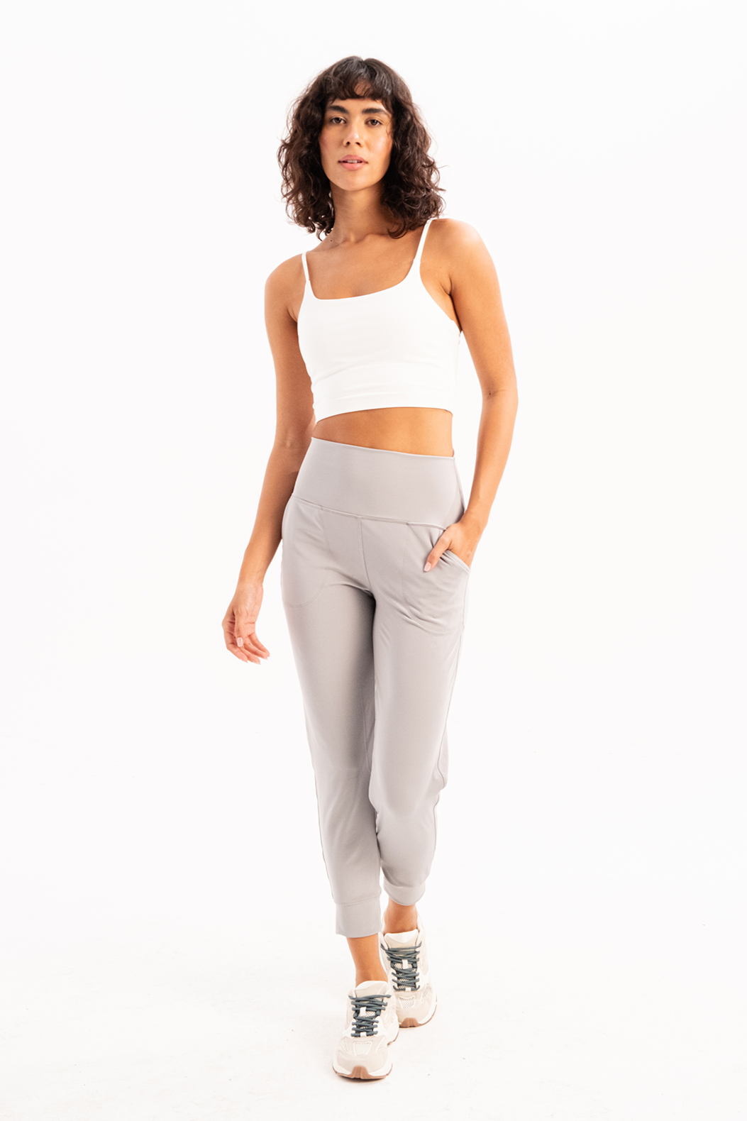 İnce Askılı Çıkarılabilir Pedli Bra Kadın Sporcu Sütyeni Spica Beyaz