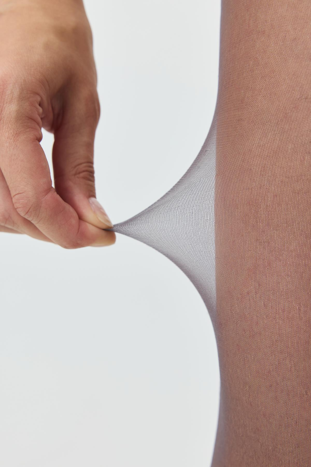 İnce Büyük Beden 15 Denye 2'li Külotlu Çorap Bronz/Kızıl Siyah