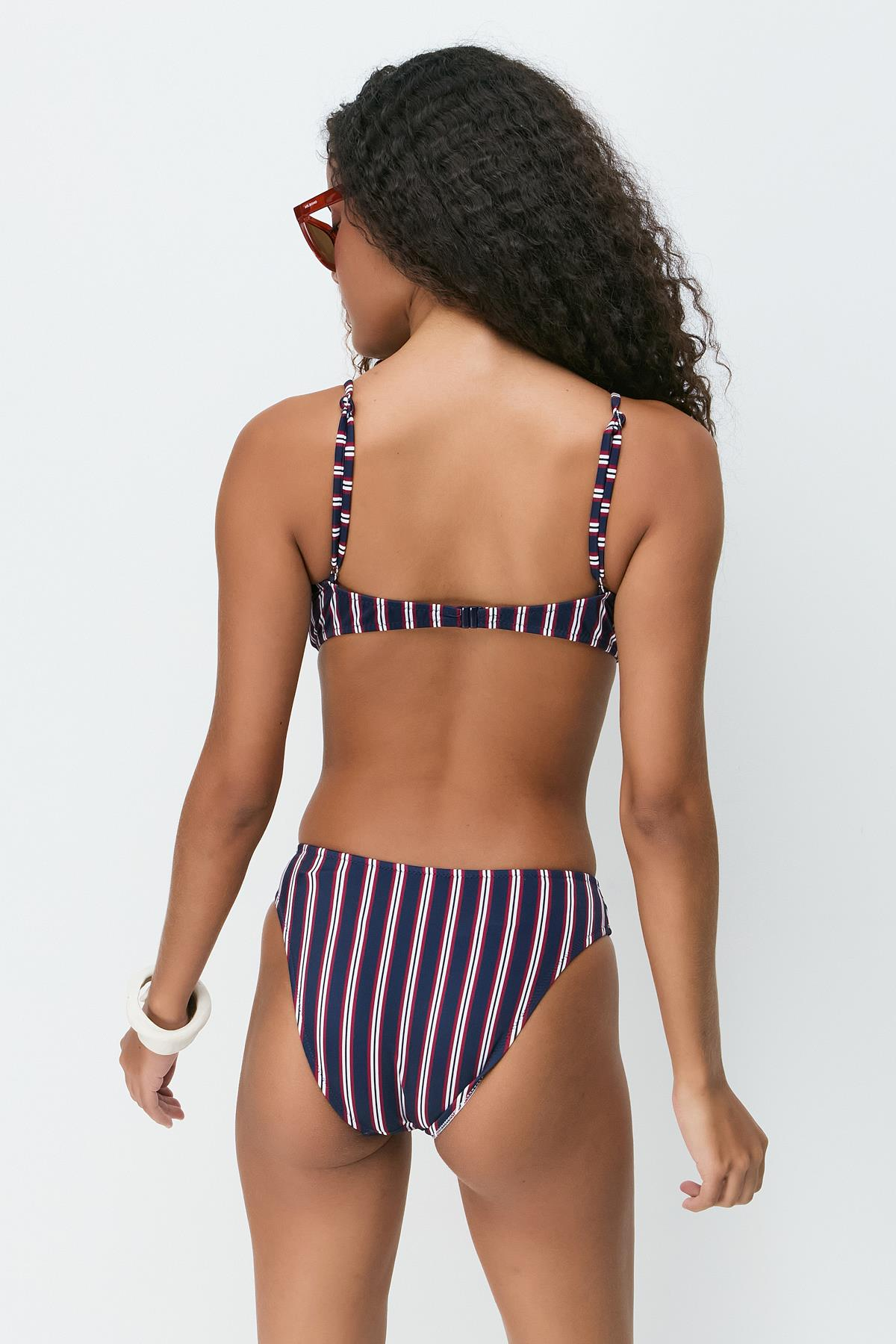 İp Askı Bikini Takım 3268 Lacivert