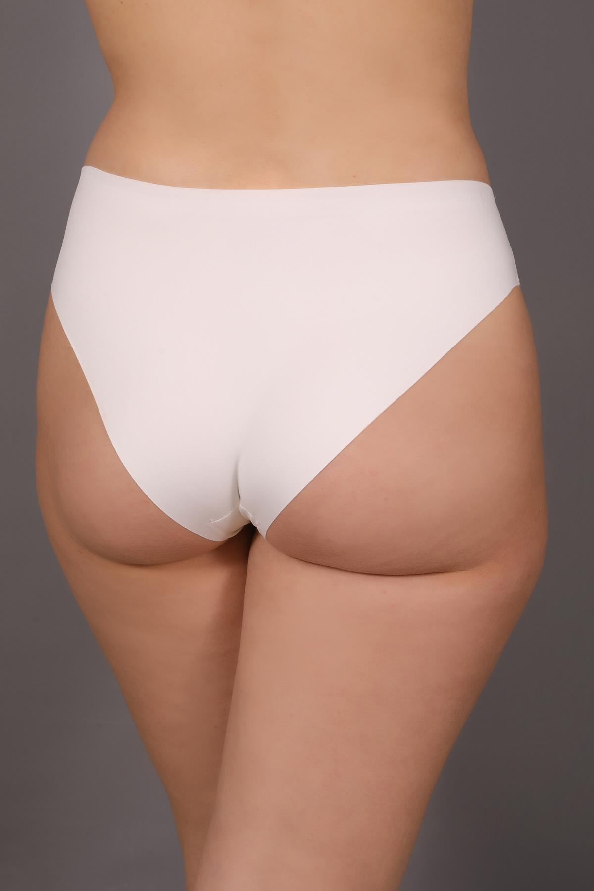 Kaymaz Bel Lazer Slip Külot C19203 Ekru