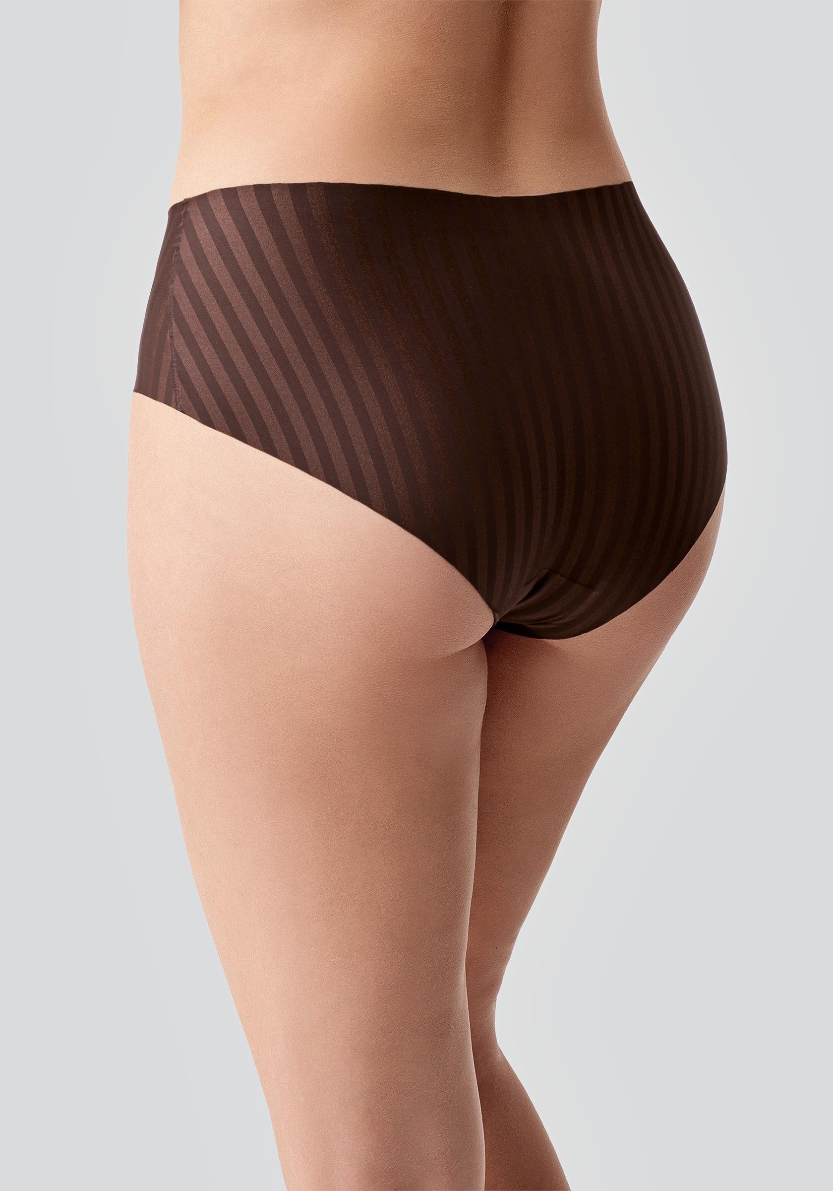 Lazer Kesim Dikişsiz Hipster Külot C19212 Kahverengi