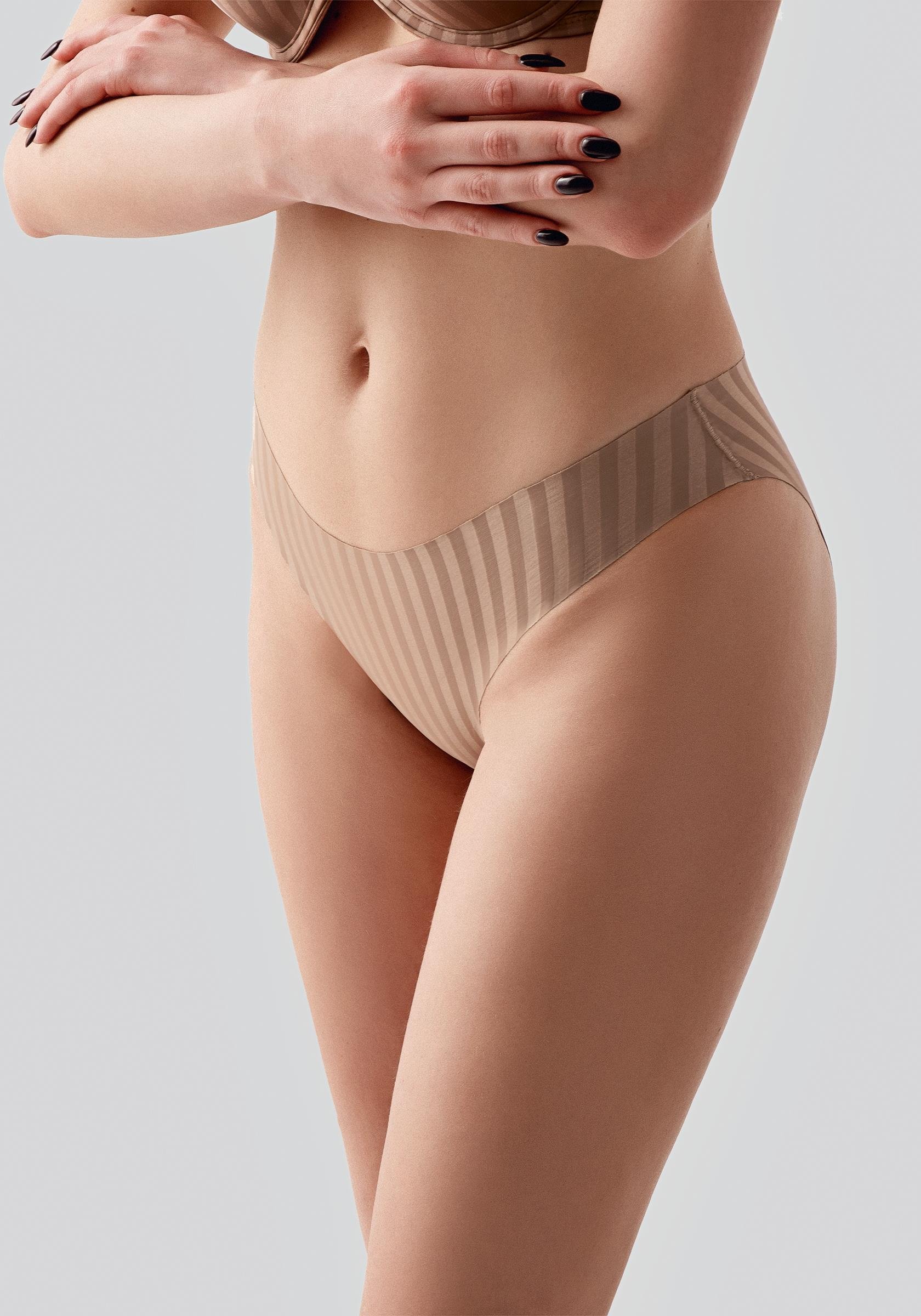Lazer Kesim Dikişsiz Slip Külot C19213 Cappucino