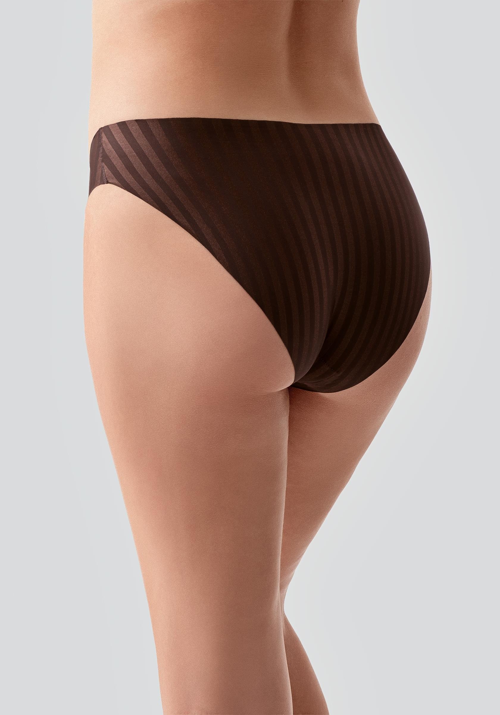 Lazer Kesim Dikişsiz Slip Külot C19213 Kahverengi