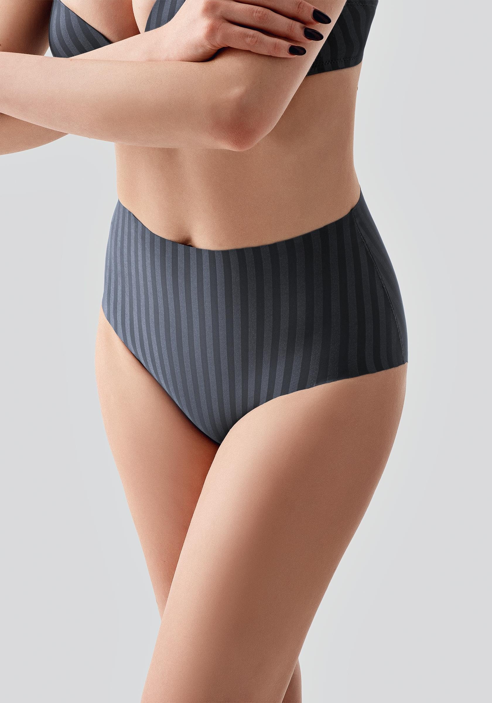 Lazer Kesim Yüksek Bel Külot C19211 Antrasit