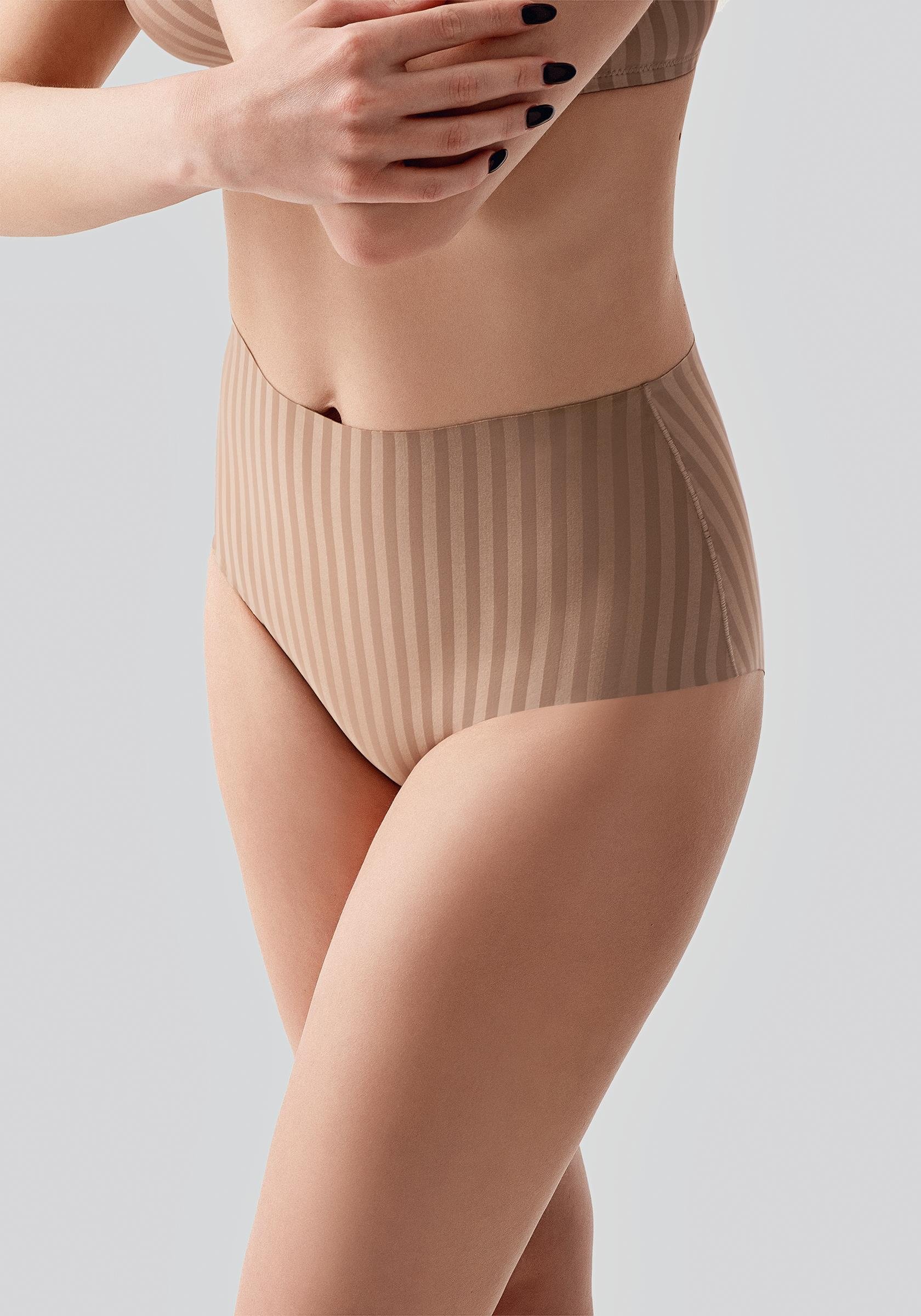 Lazer Kesim Yüksek Bel Külot C19211 Cappucino