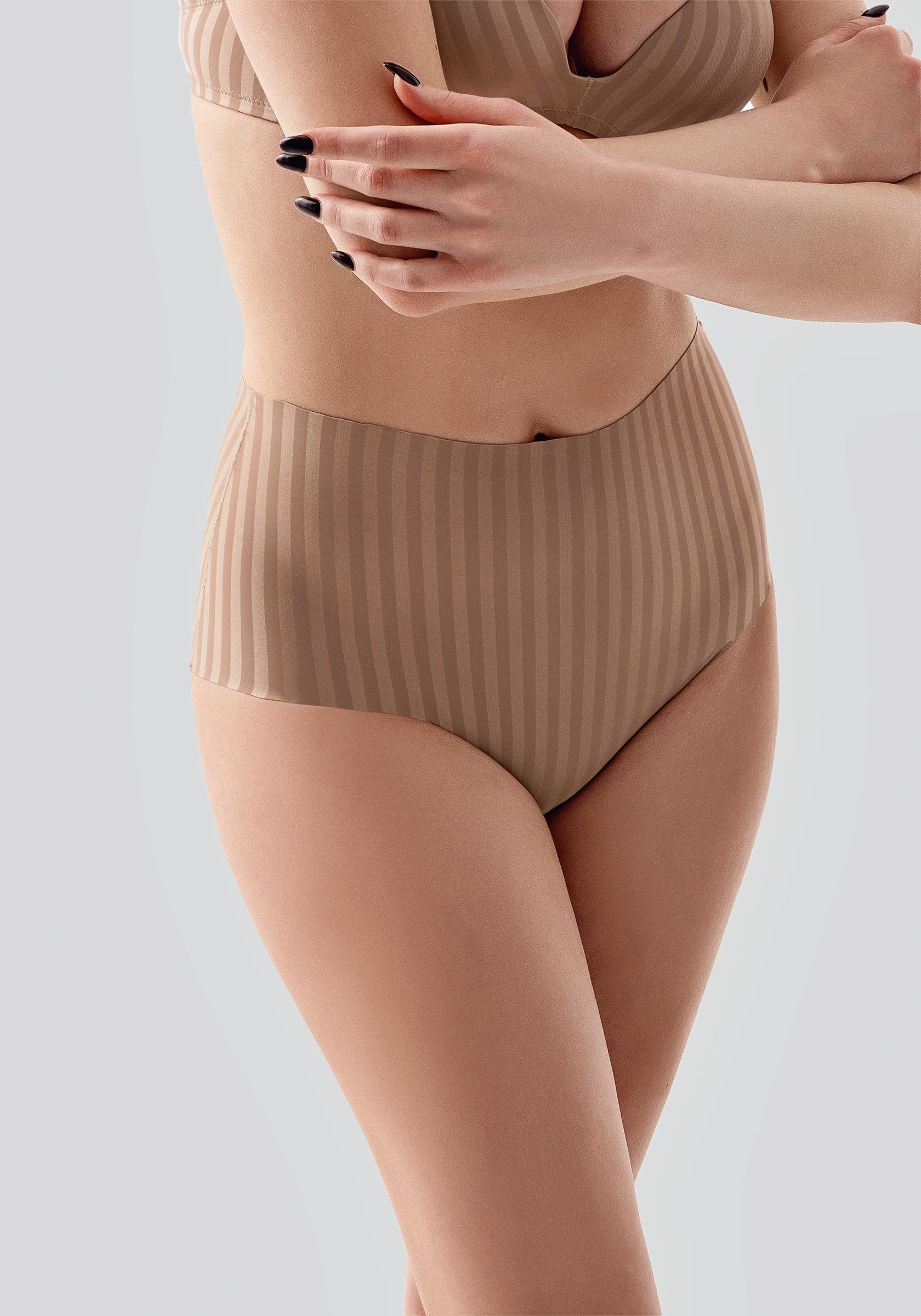 Lazer Kesim Yüksek Bel Külot C19211 Cappucino