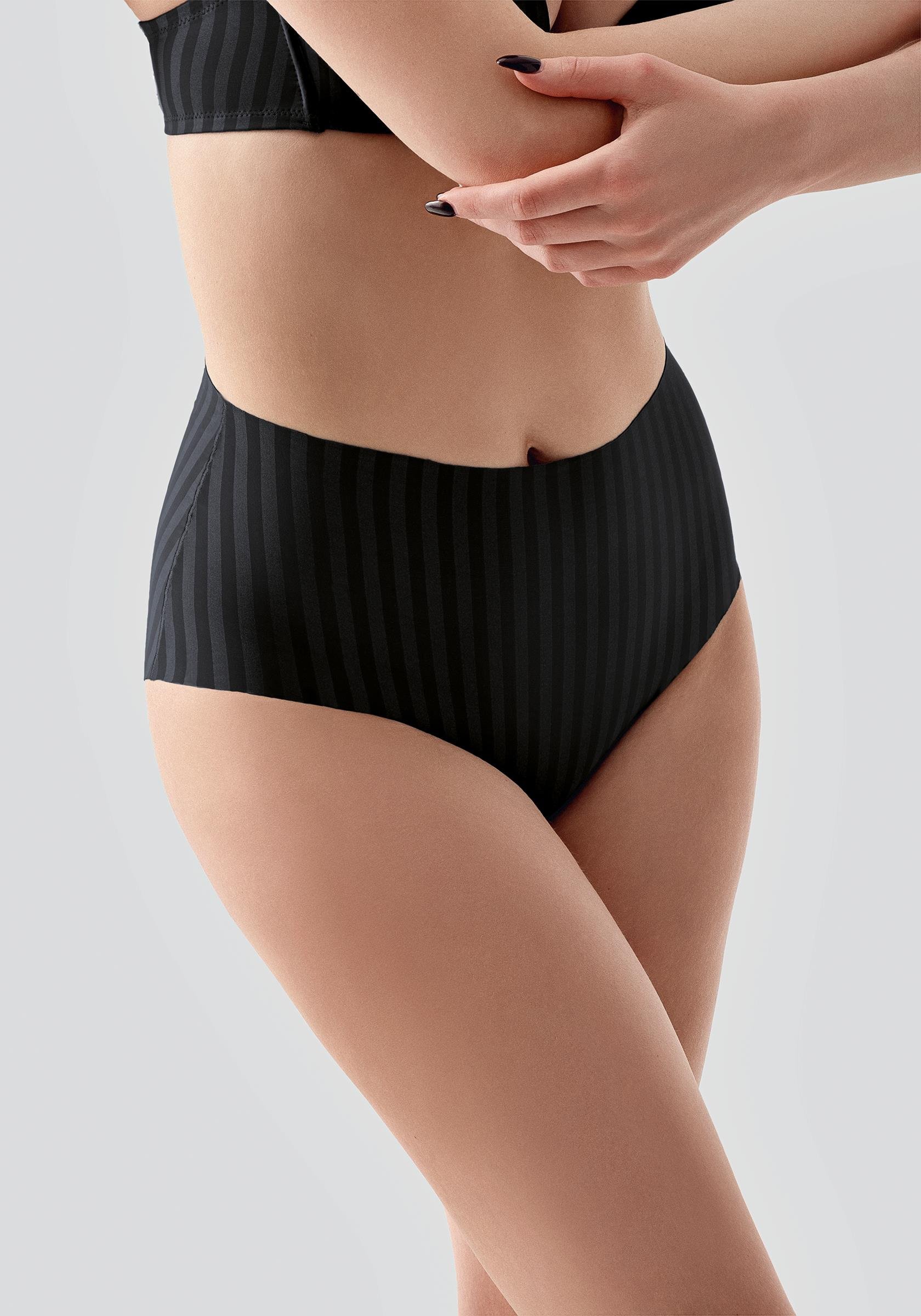 Lazer Kesim Yüksek Bel Külot C19211 Siyah