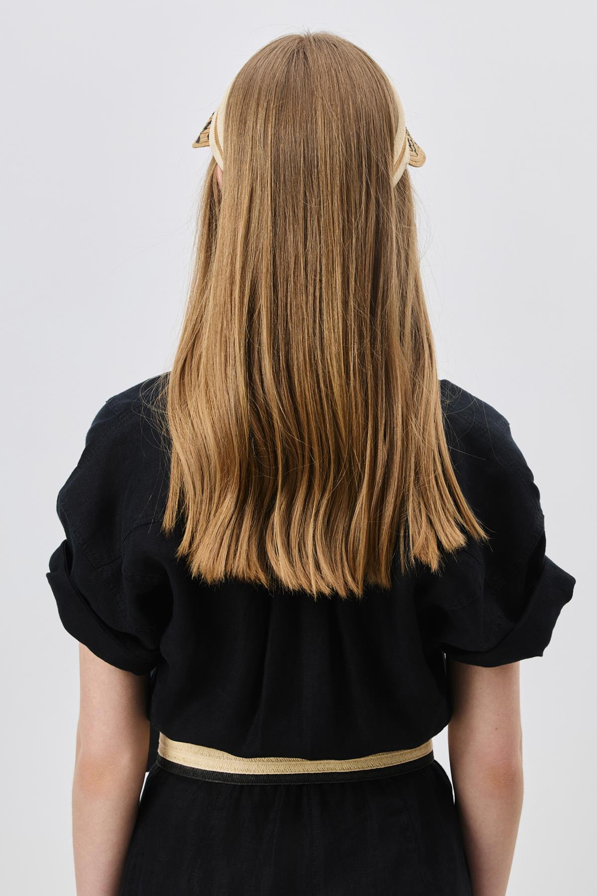 Leopar Desenli Hasır Vizör Şapka Y8209 Camel