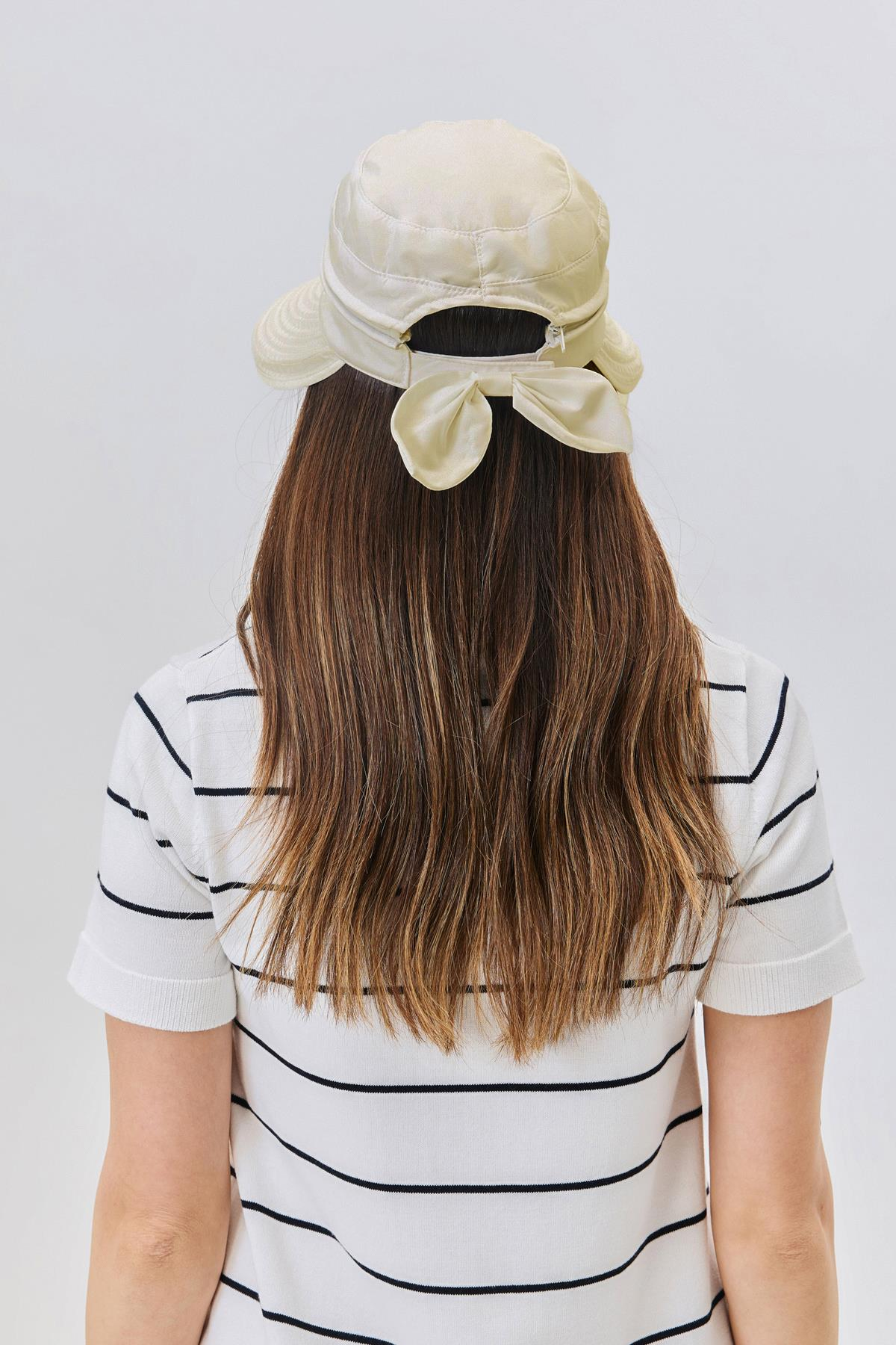 Mikro Kumaş Fermuarlı Ayarlanabilir Sporcu Koşu ve Tenis Şapkası Y25730-30 Bej