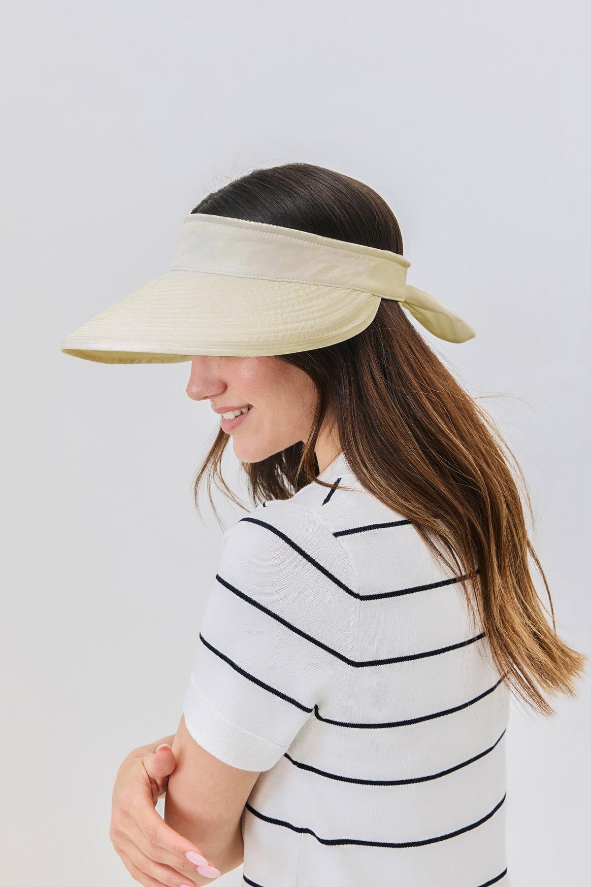 Mikro Kumaş Fermuarlı Ayarlanabilir Sporcu Koşu ve Tenis Şapkası Y25730-30 Bej