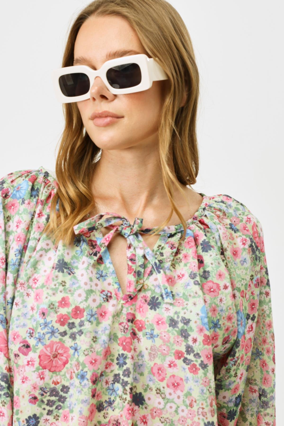 Pareo Plaj Elbisesi 22327 Çiçekli