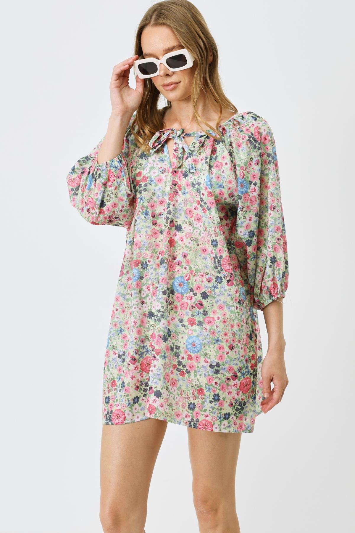 Pareo Plaj Elbisesi 22327 Çiçekli