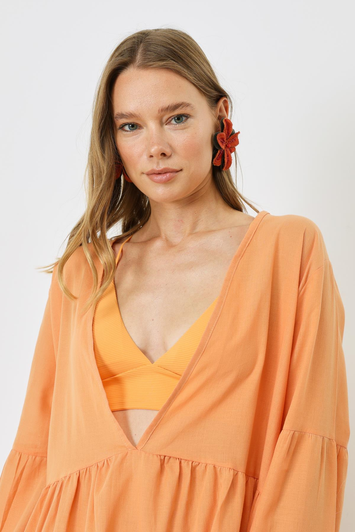 Pareo Plaj Elbisesi 22329 Kavun İçi