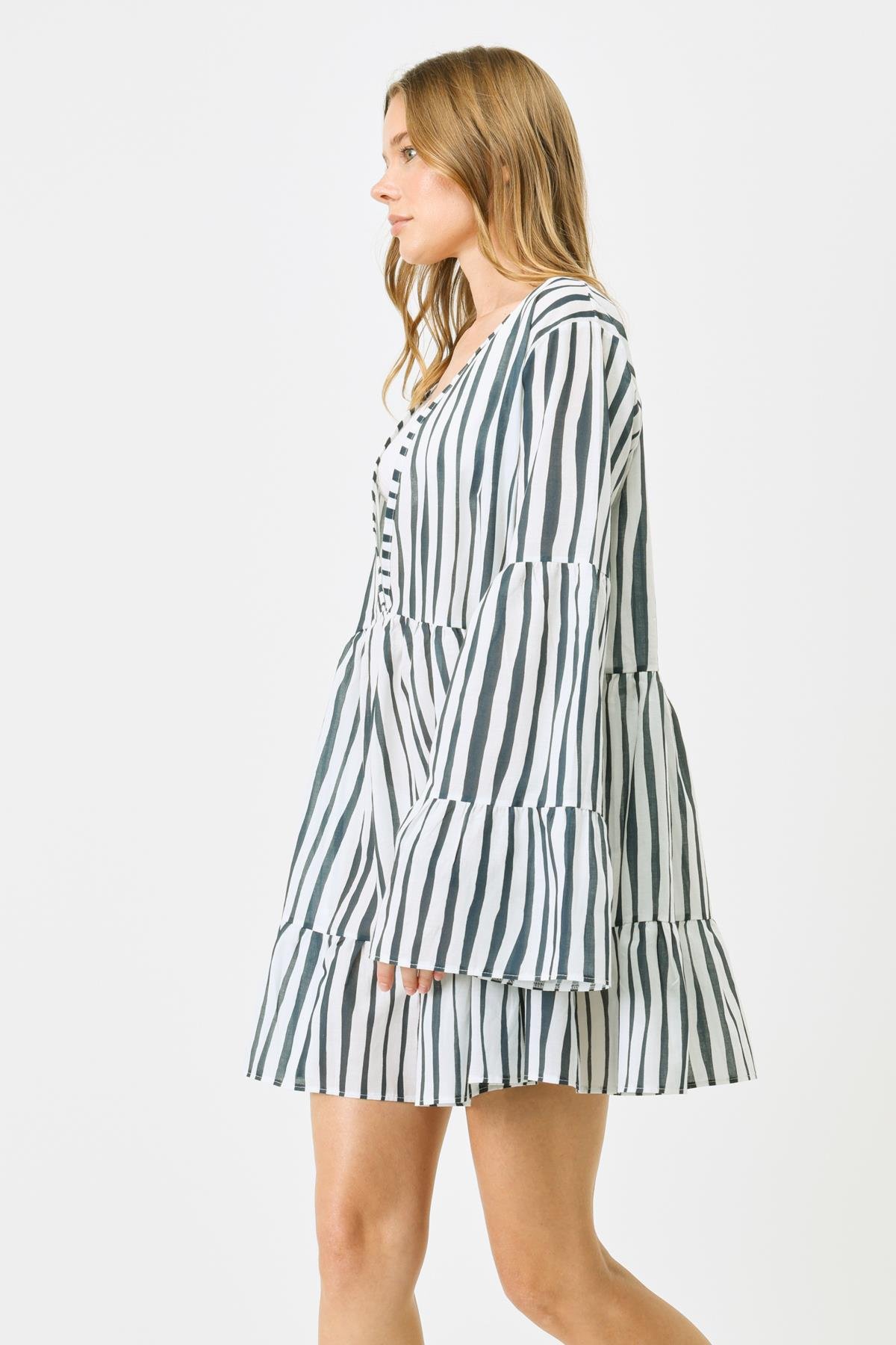 Pareo Plaj Elbisesi 22329 Mavi/Beyaz