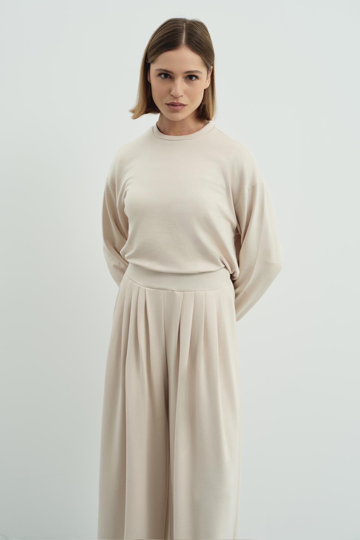 Pure Touch Basic Sweatshirt CC7005 Bej