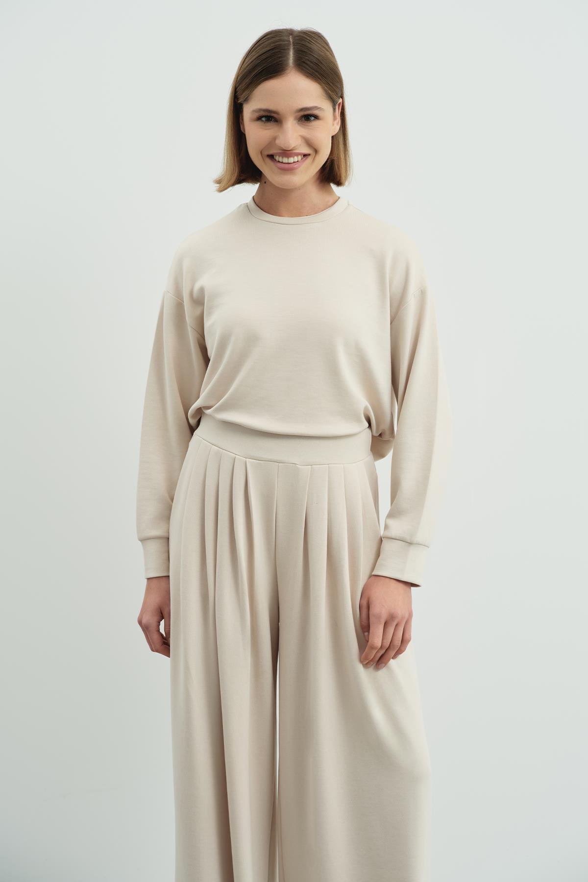 Pure Touch Basic Sweatshirt CC7005 Bej