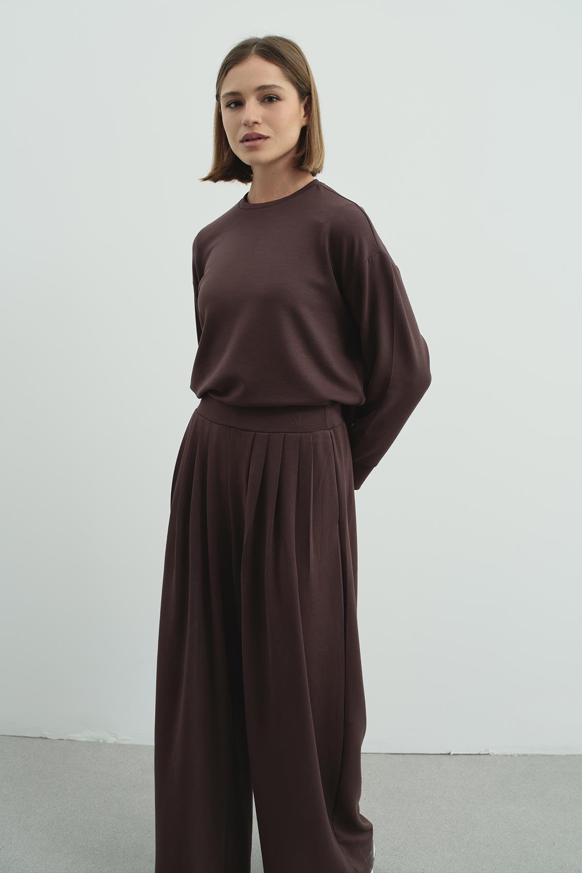 Pure Touch Basic Sweatshirt CC7005 Kahve