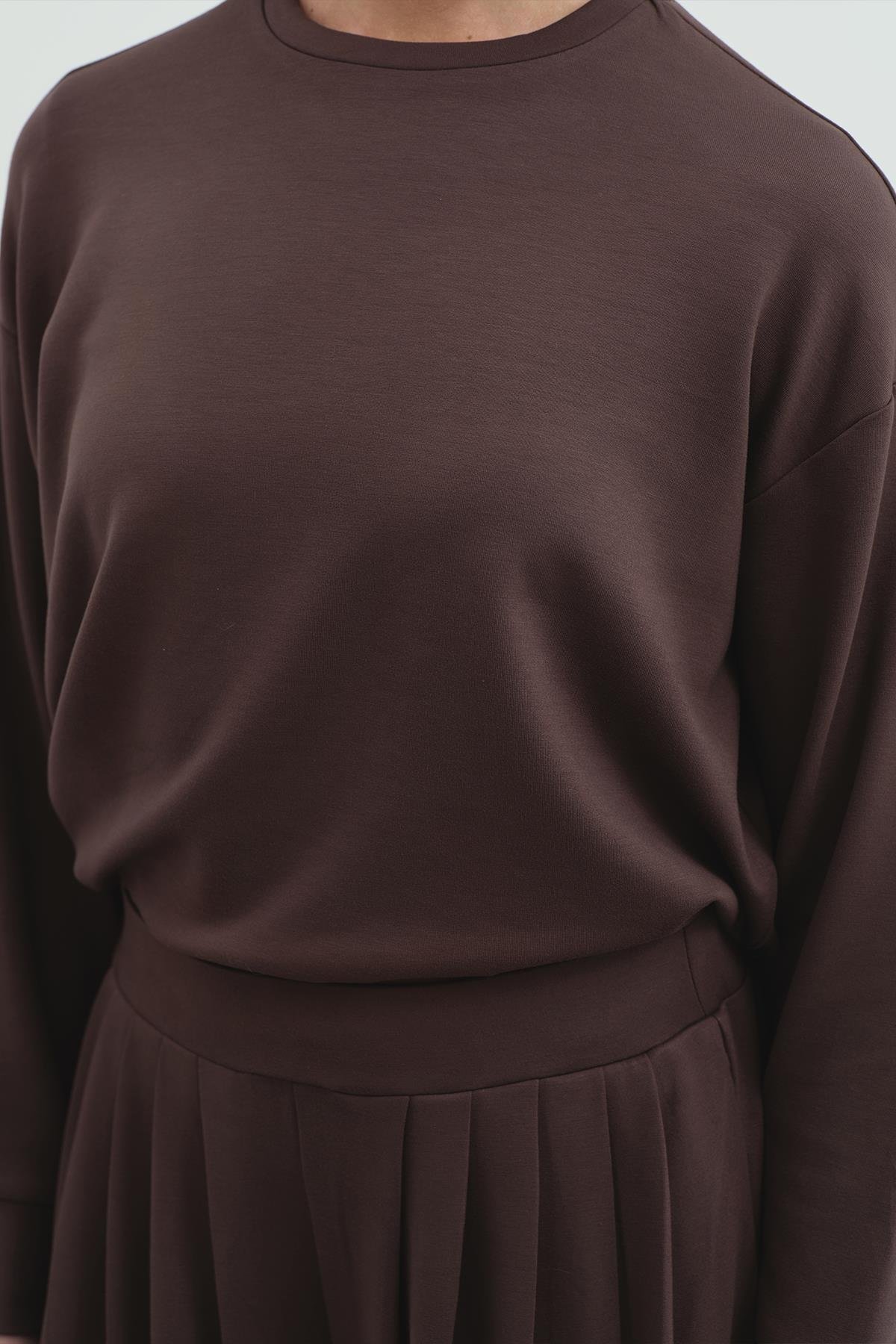 Pure Touch Basic Sweatshirt CC7005 Kahve