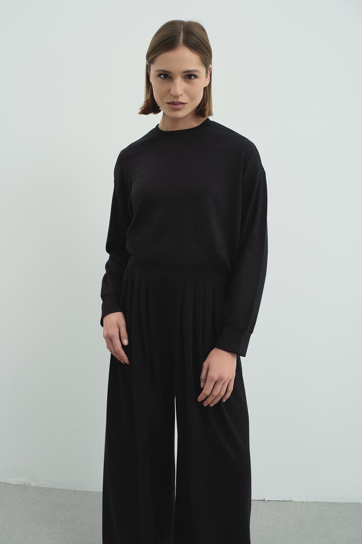 Pure Touch Basic Sweatshirt CC7005 Siyah