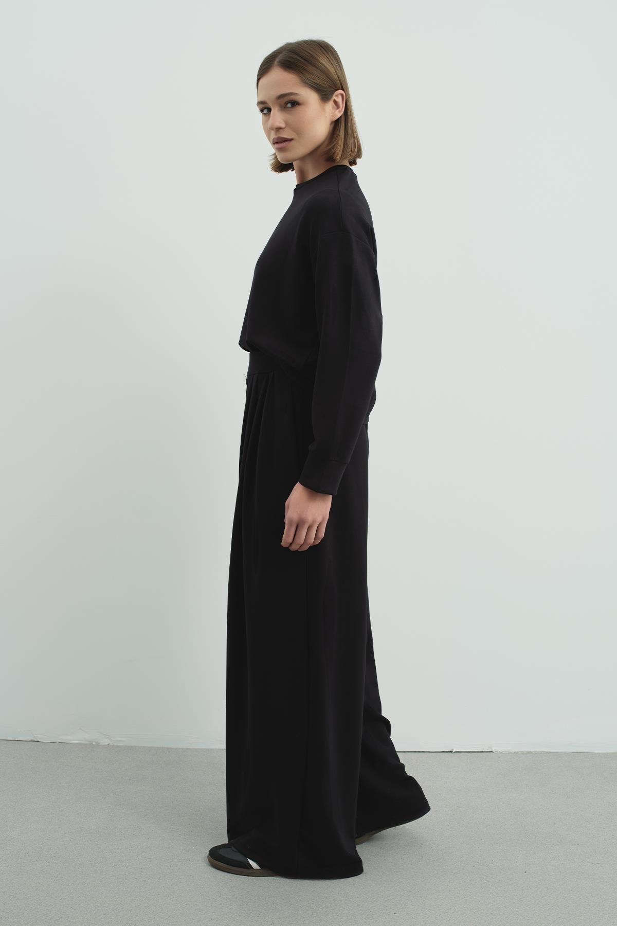 Pure Touch Basic Sweatshirt CC7005 Siyah