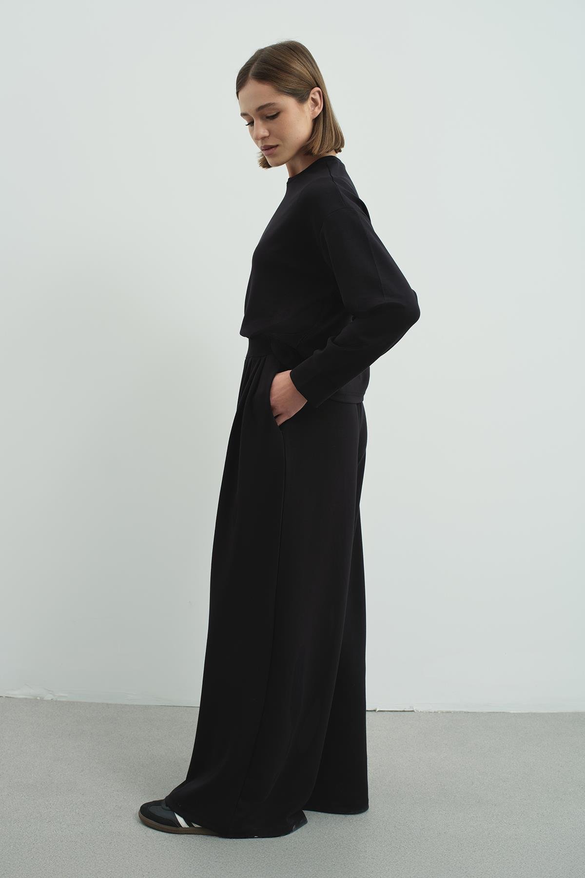 Pure Touch Basic Sweatshirt CC7005 Siyah