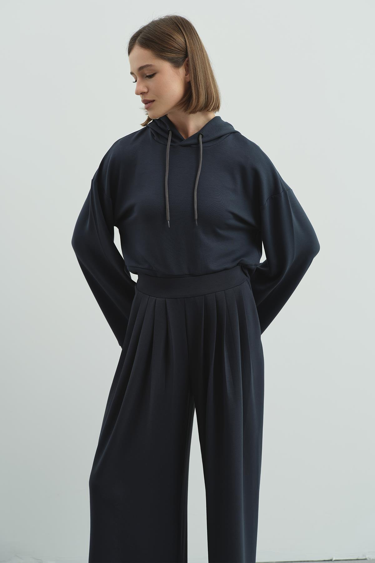 Pure Touch Kapüşonlu Sweat CC7004 Füme