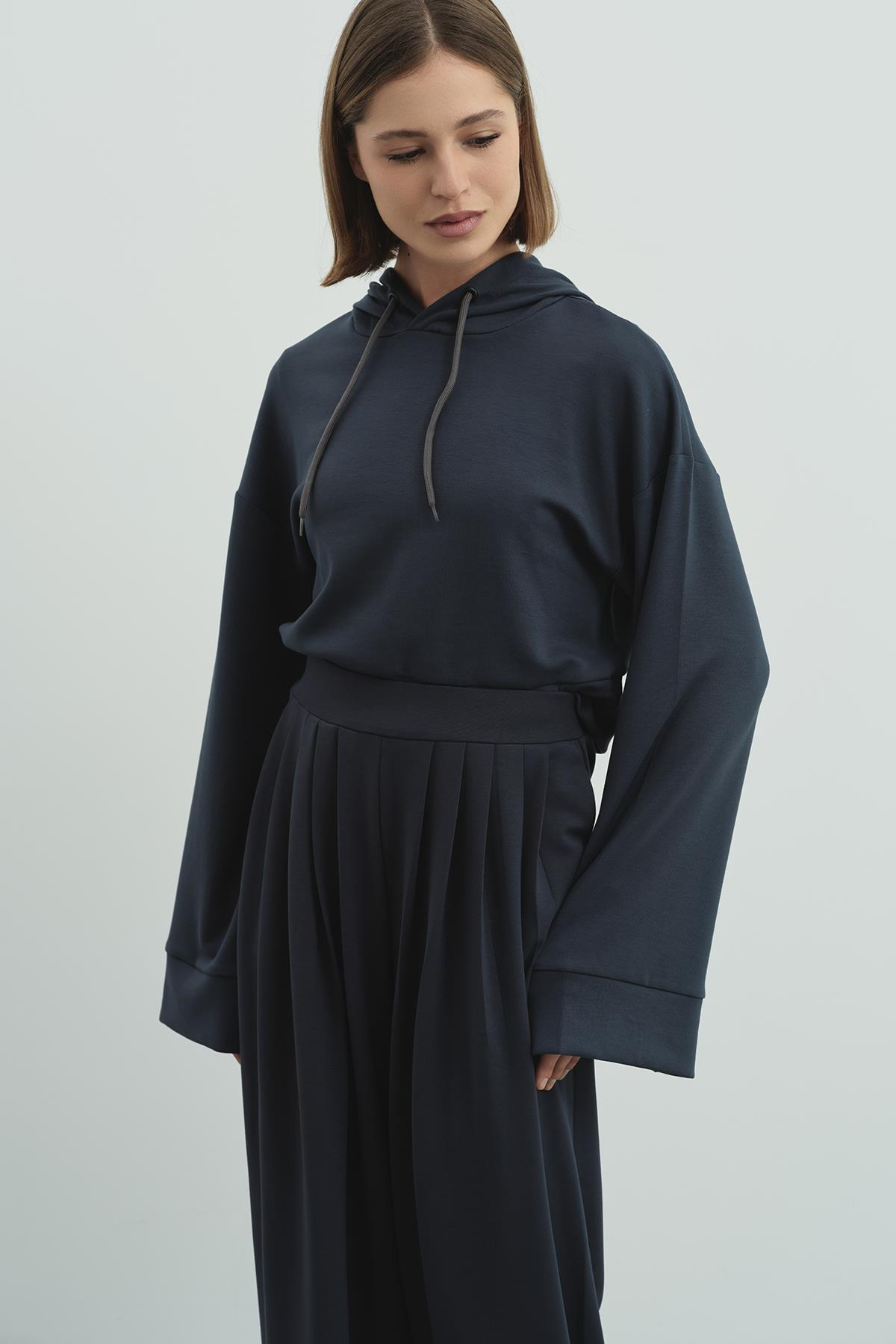 Pure Touch Kapüşonlu Sweat CC7004 Füme