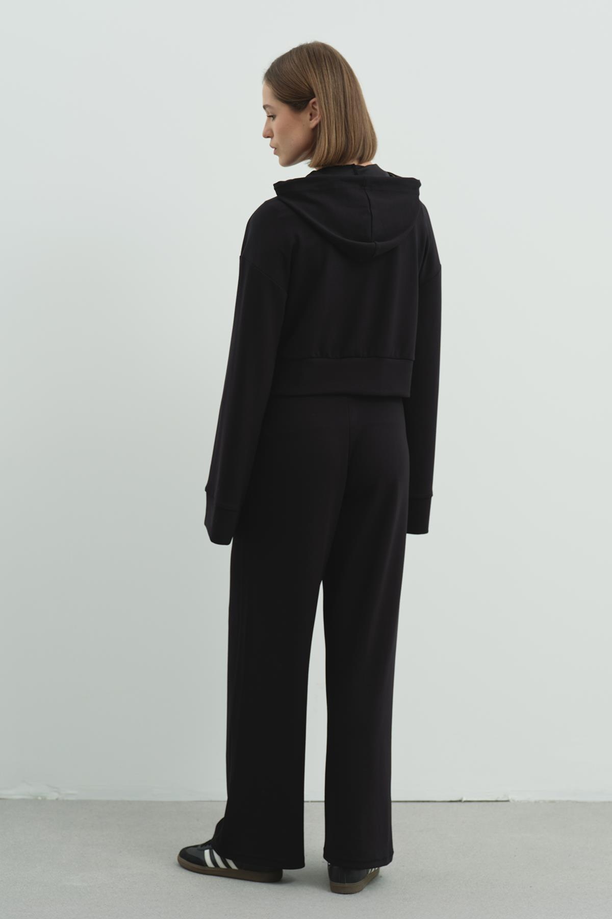 Pure Touch Kapüşonlu Sweat CC7004 Siyah