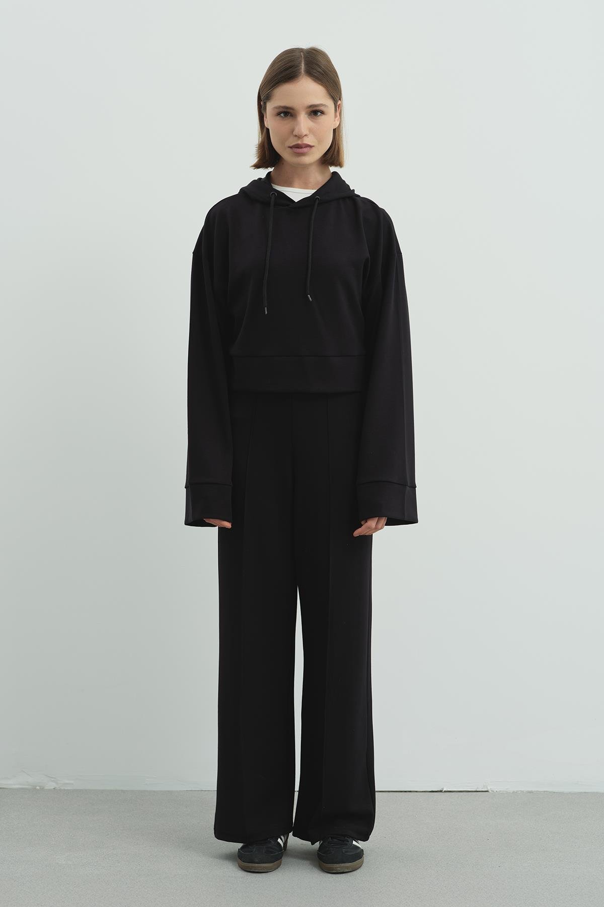 Pure Touch Kapüşonlu Sweat CC7004 Siyah