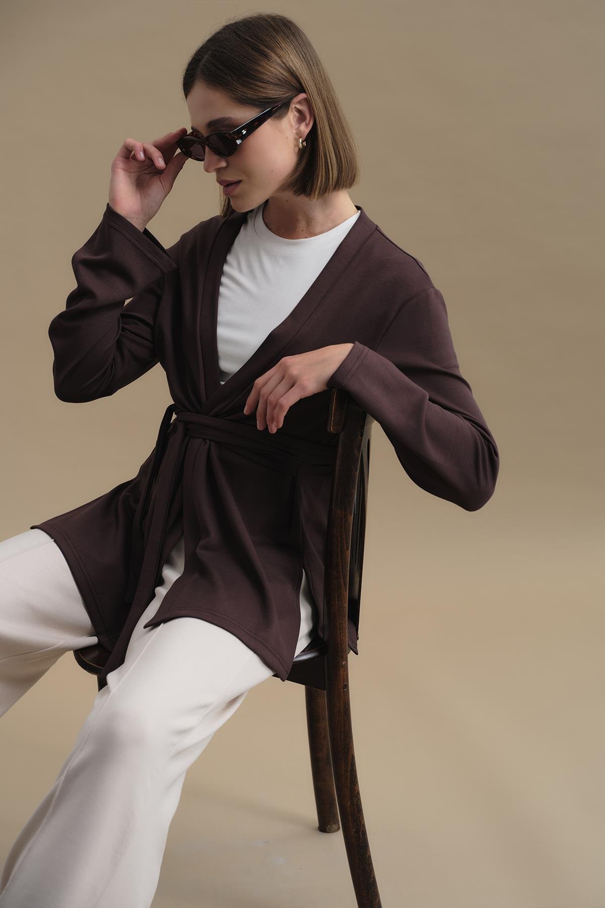 Pure Touch Kimono CC7001 Kahve