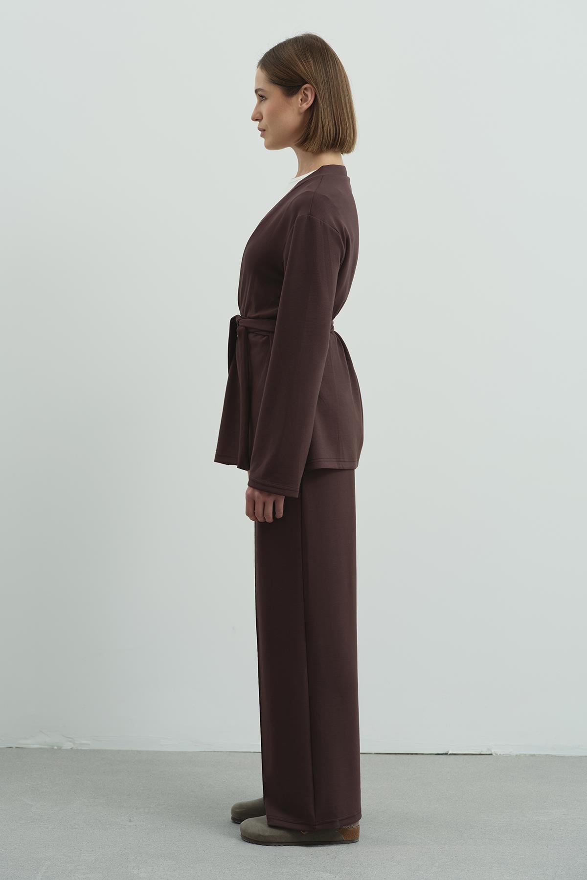 Pure Touch Nervür Dikişli Pantolon CC7003 Kahve