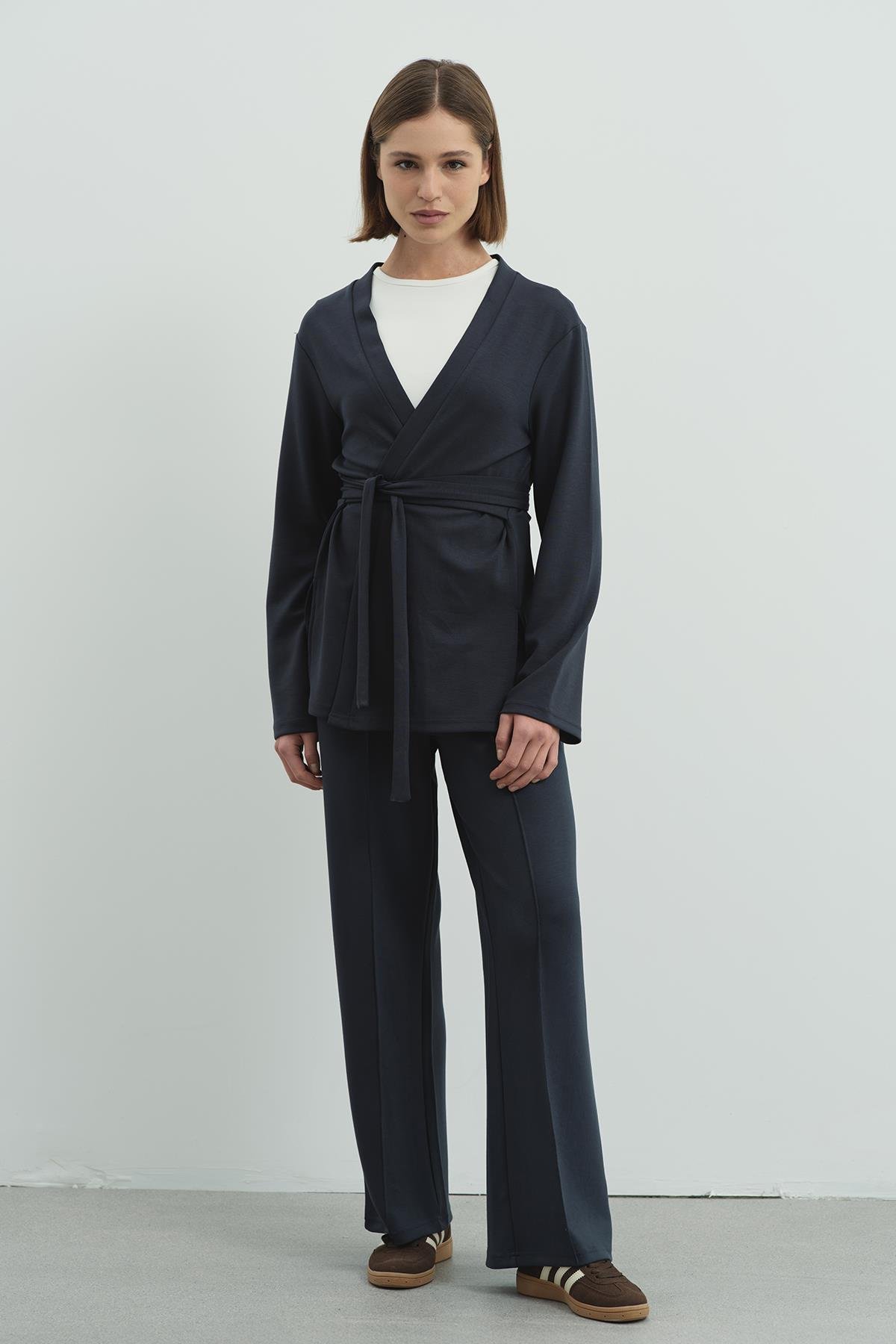 Pure Touch Nervür Dikişli Pantolon CC7003 Füme