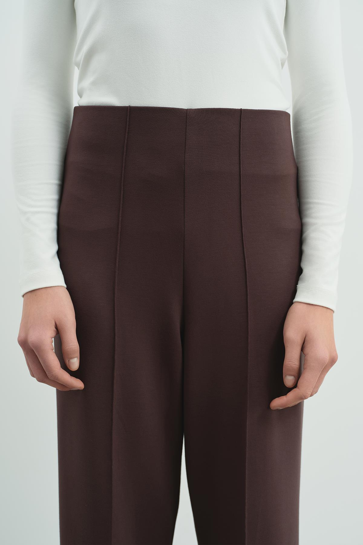 Pure Touch Nervür Dikişli Pantolon CC7003 Kahve