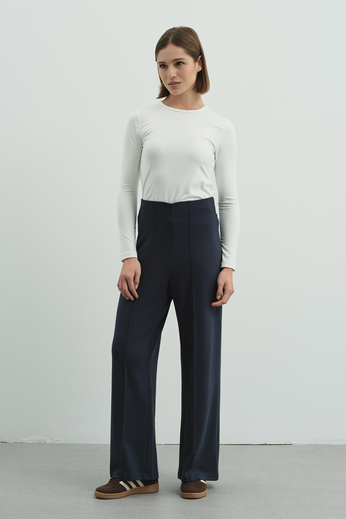 Pure Touch Nervür Dikişli Pantolon CC7003 Füme