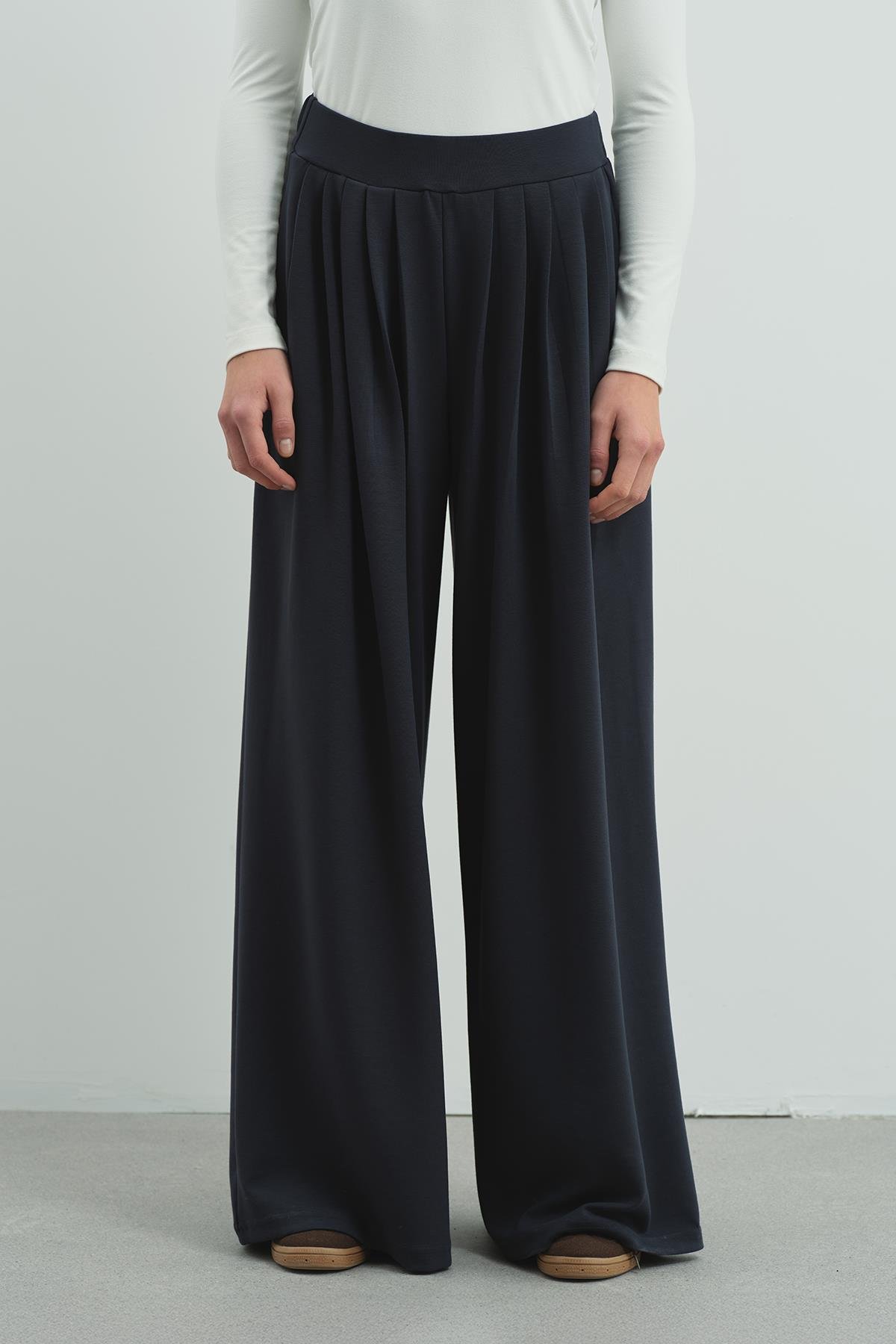 Pure Touch Pileli Bol Pantolon CC7006 Füme