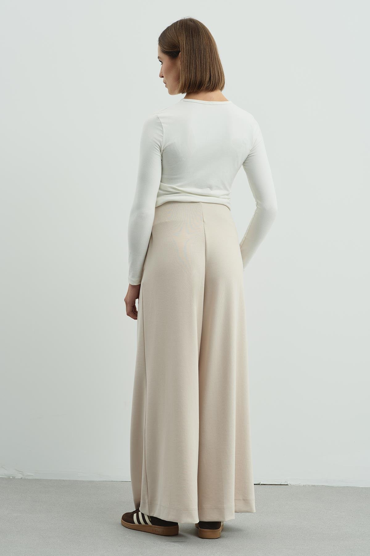 Pure Touch Tek Pileli Pantolon CC7007 Bej