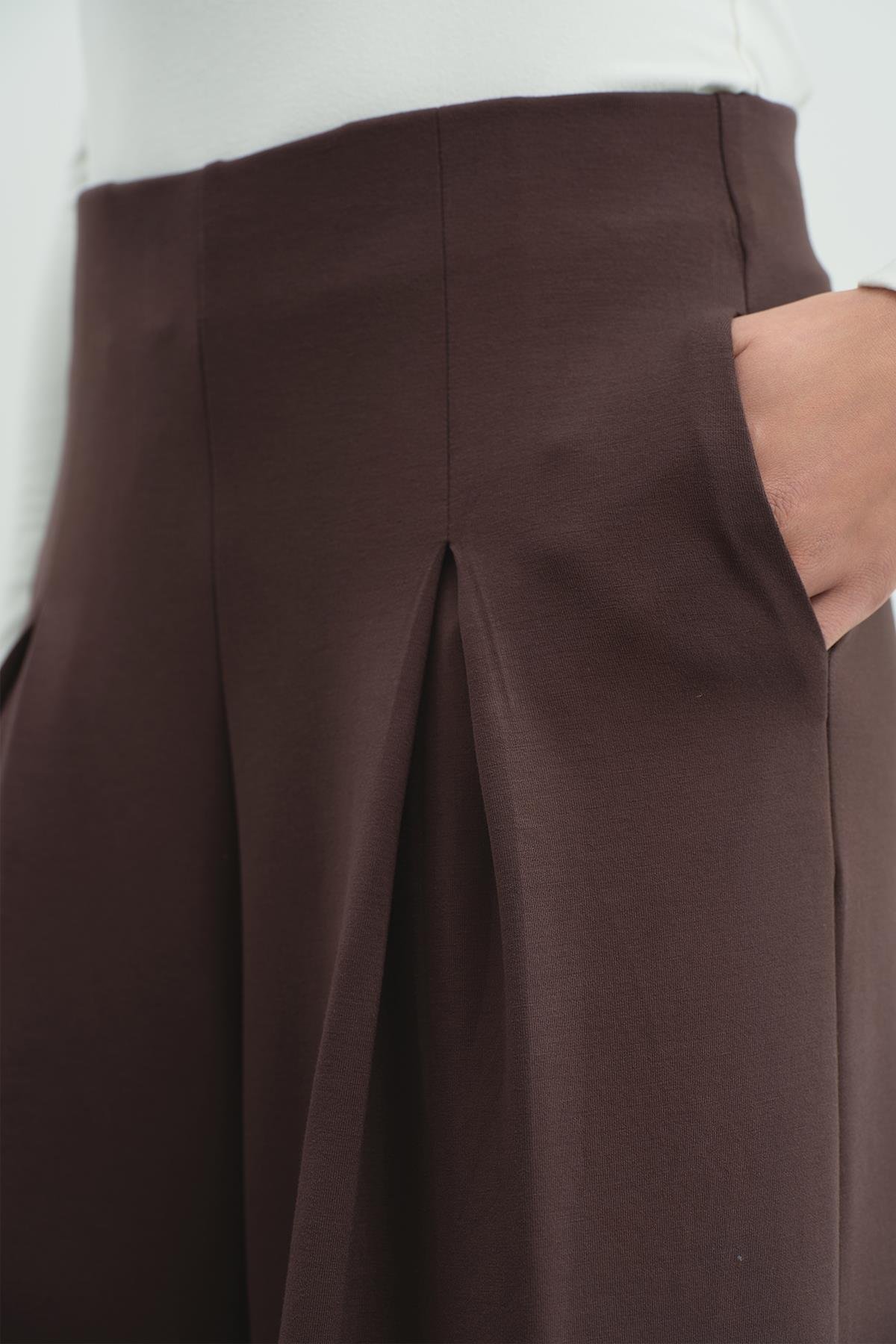 Pure Touch Tek Pileli Pantolon CC7007 Kahve