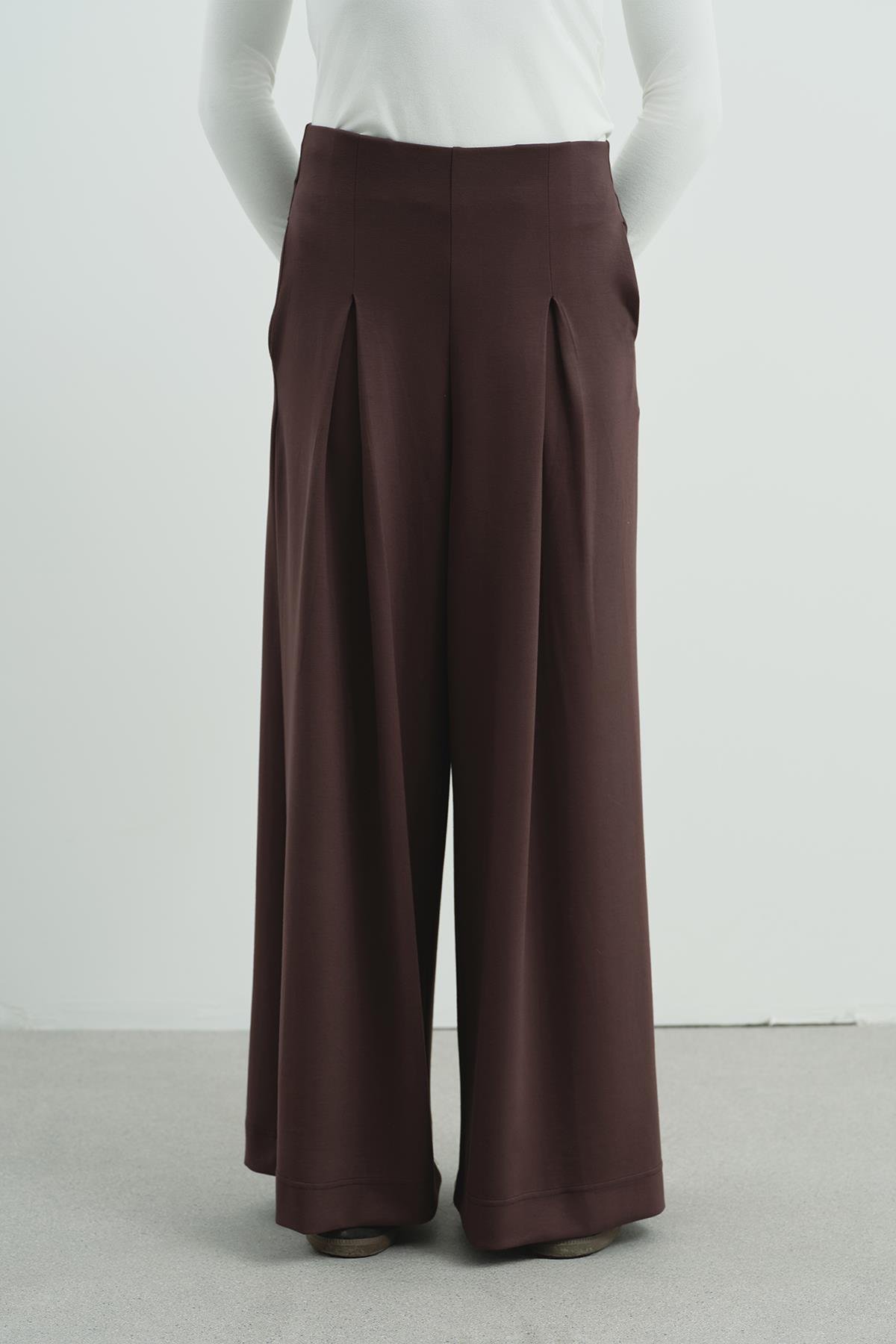 Pure Touch Tek Pileli Pantolon CC7007 Kahve