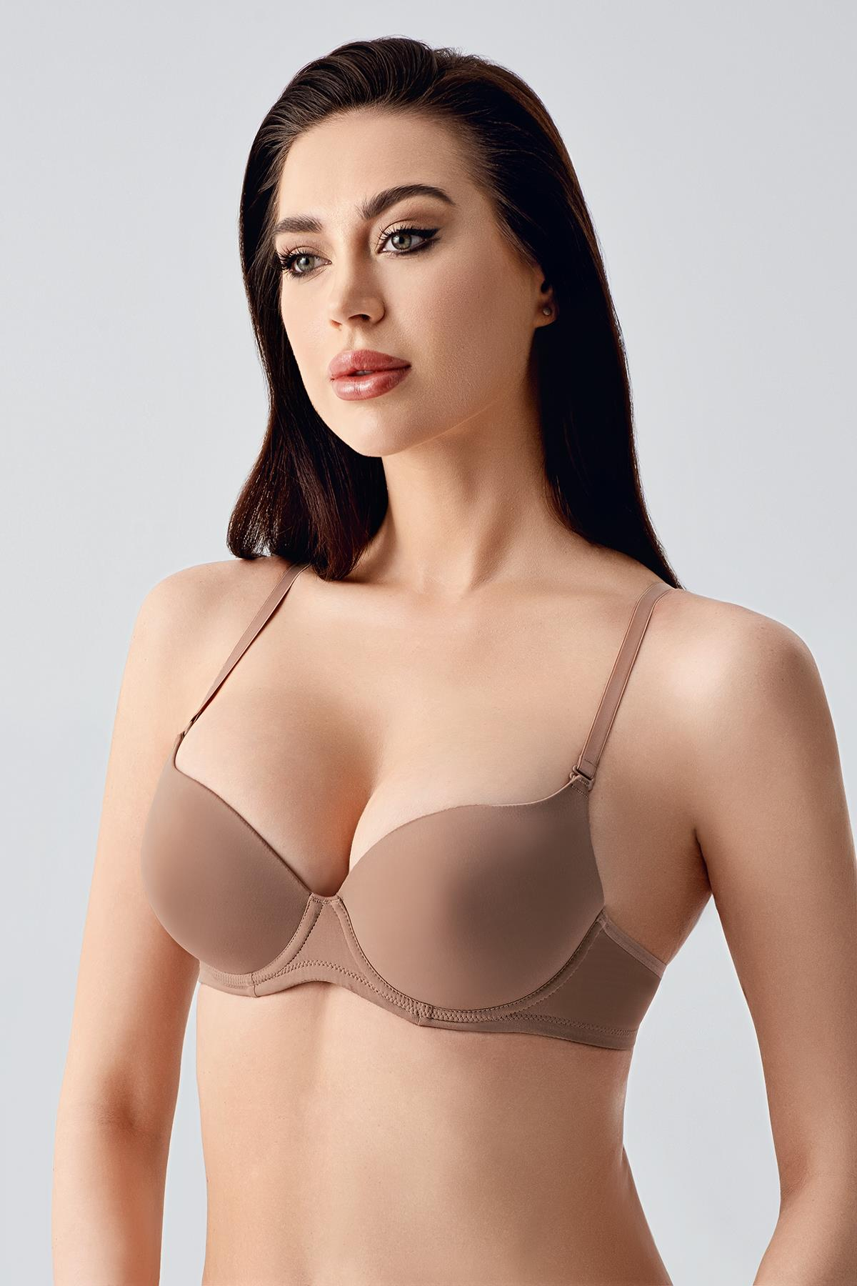 Push-up Dolgulu Sütyen C17015 Capucino