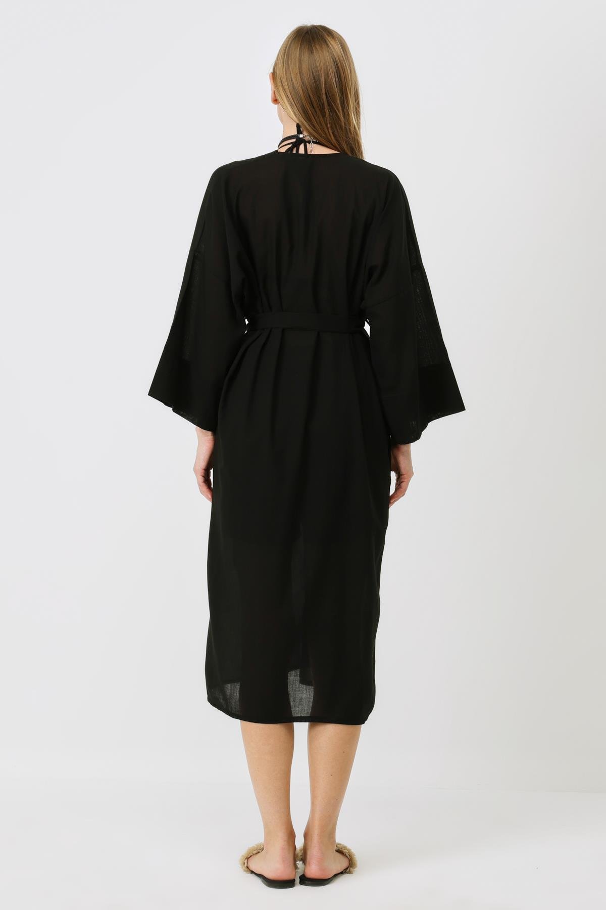 Şortlu Kimono Takım 9069 Siyah