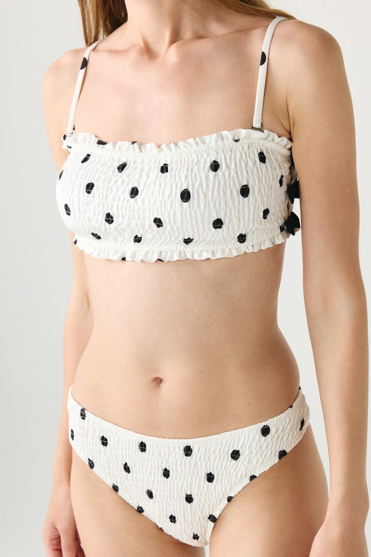 Straplez Bikini Takım 2671 Beyaz