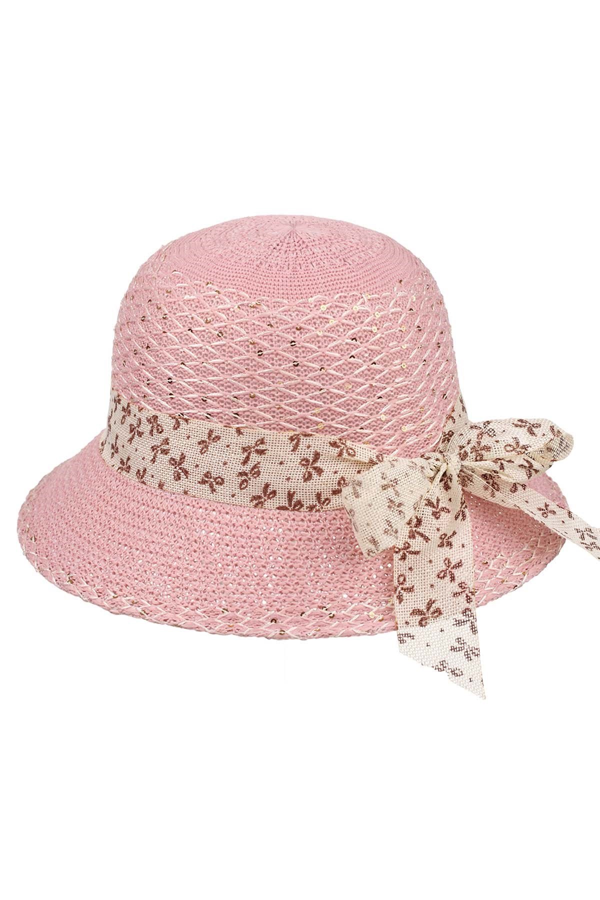 Suyutti T9740-24 Kadın Hasır Şapka Pembe