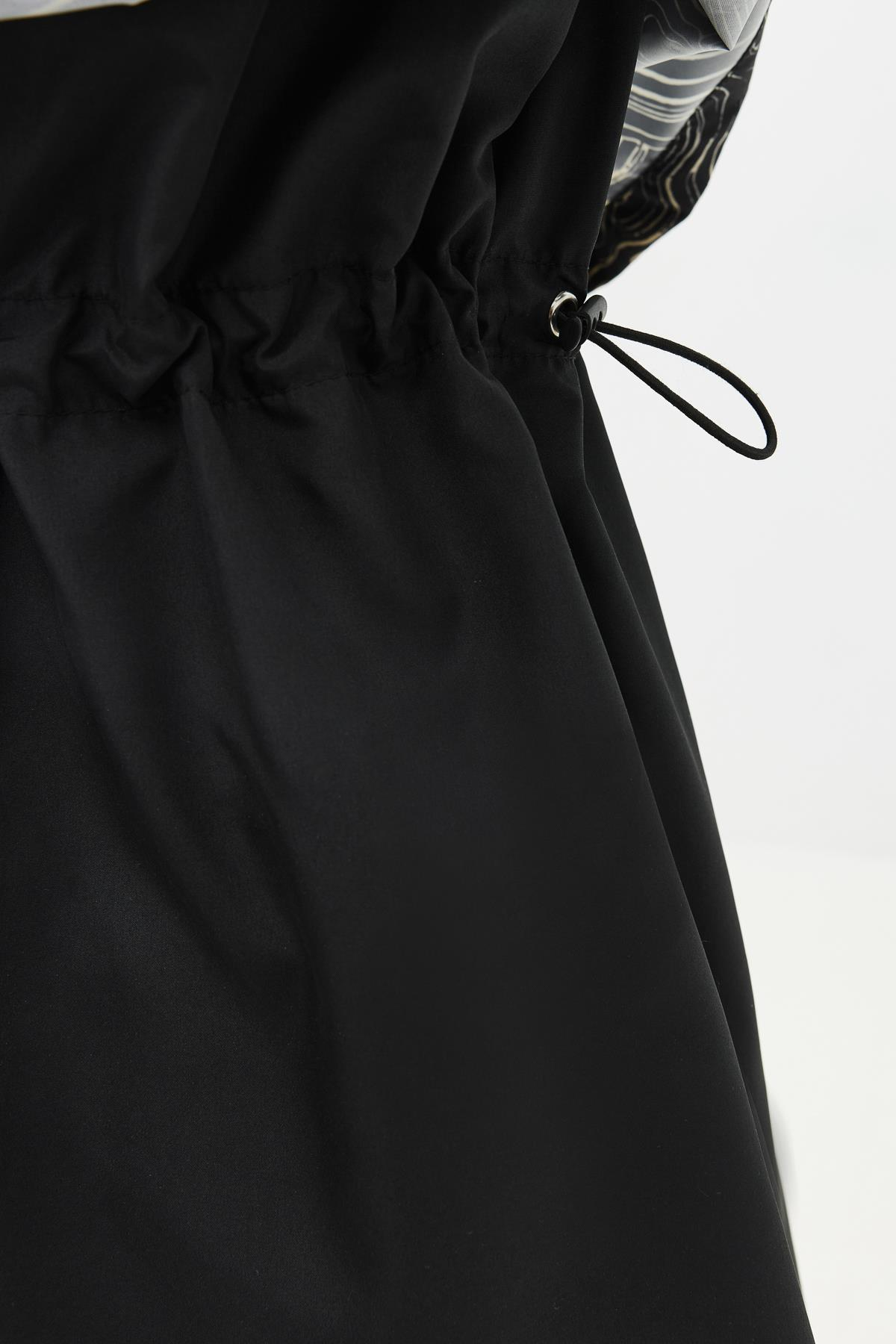 Tam Kapalı 4 lü Tesettür Mayo 4111 Siyah