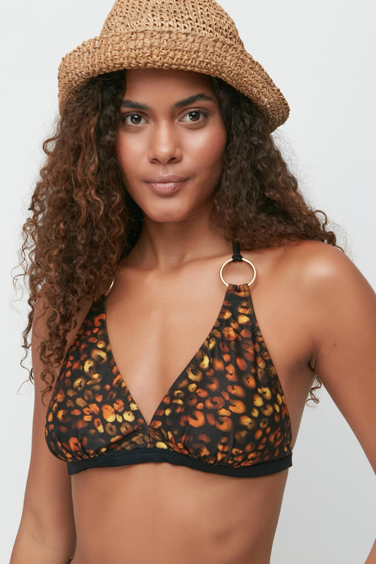 Toparlayıcı Bikini Takım 3254 Kahverengi